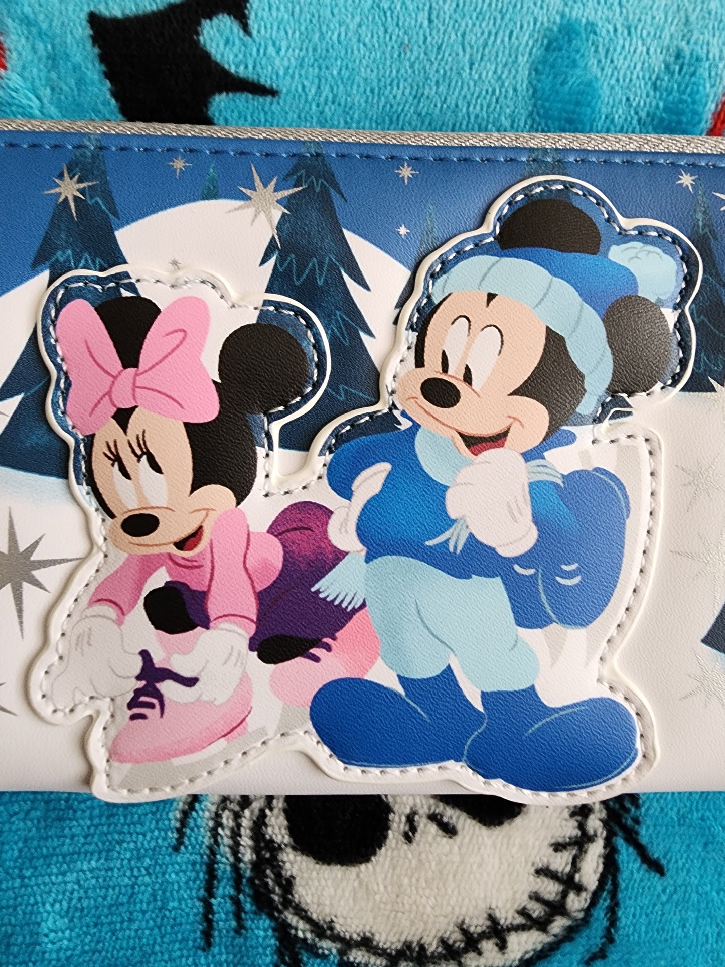 Loungefly Disney Mickey and Minnie Winter Skating Wallet