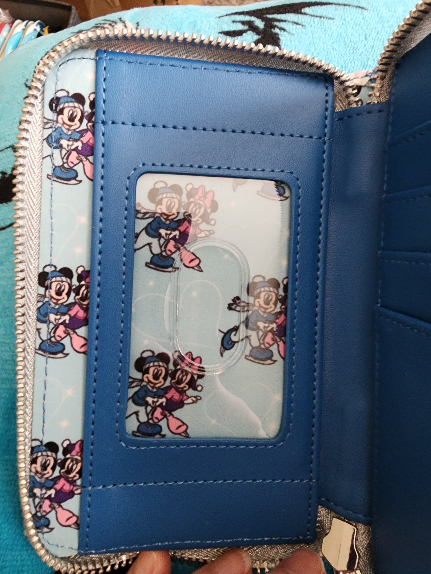 Loungefly Disney Mickey and Minnie Winter Skating Wallet