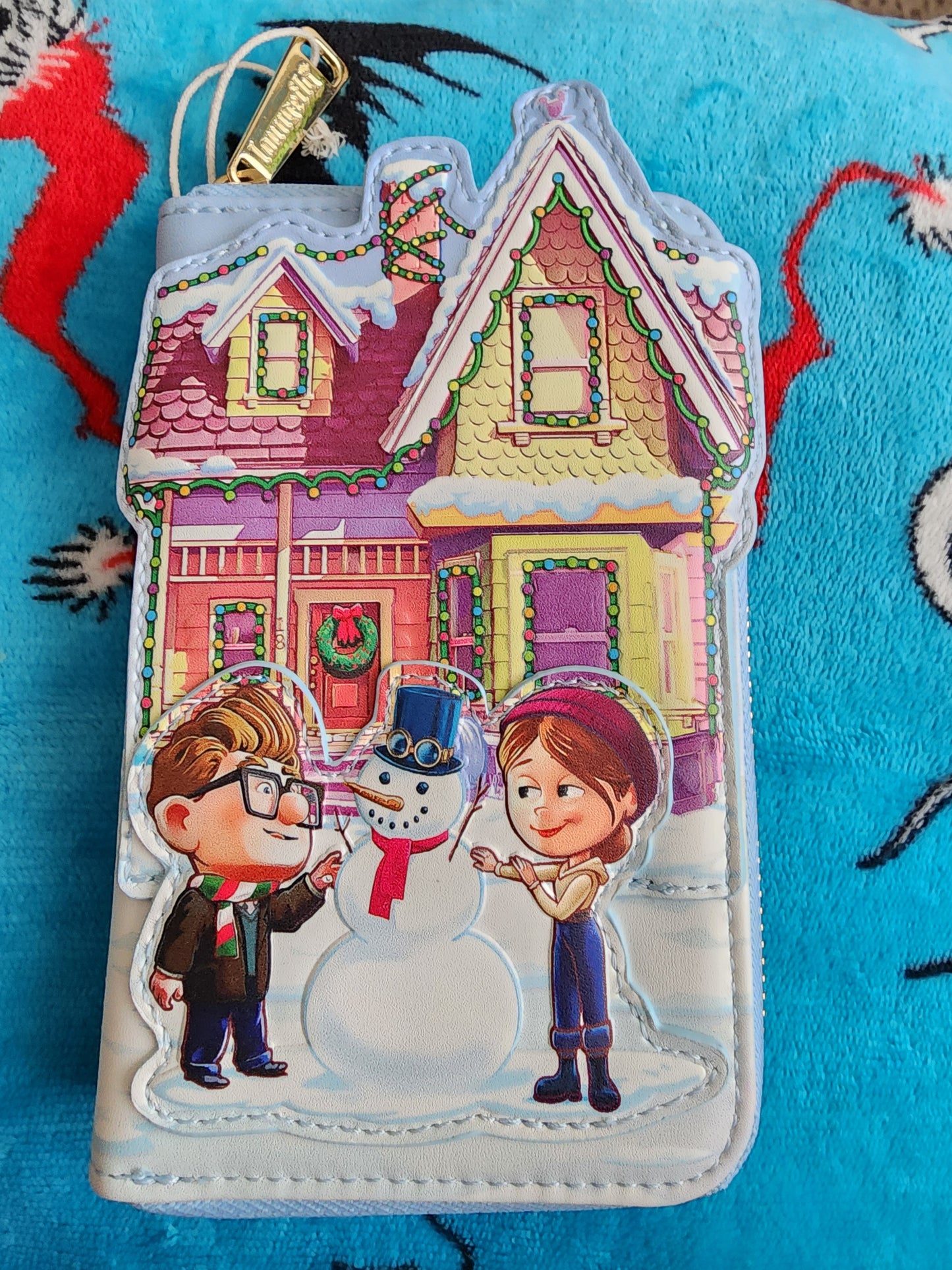 Loungefly Disney UP Carl and Ellie Holiday Winter Wallet