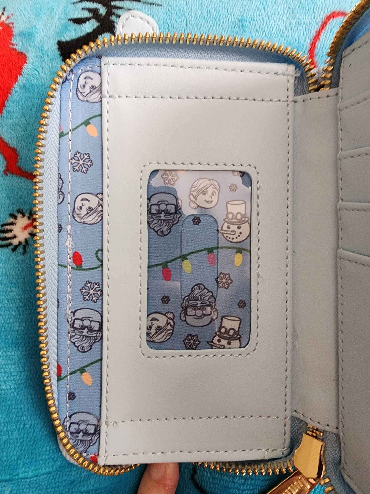 Loungefly Disney UP Carl and Ellie Holiday Winter Wallet