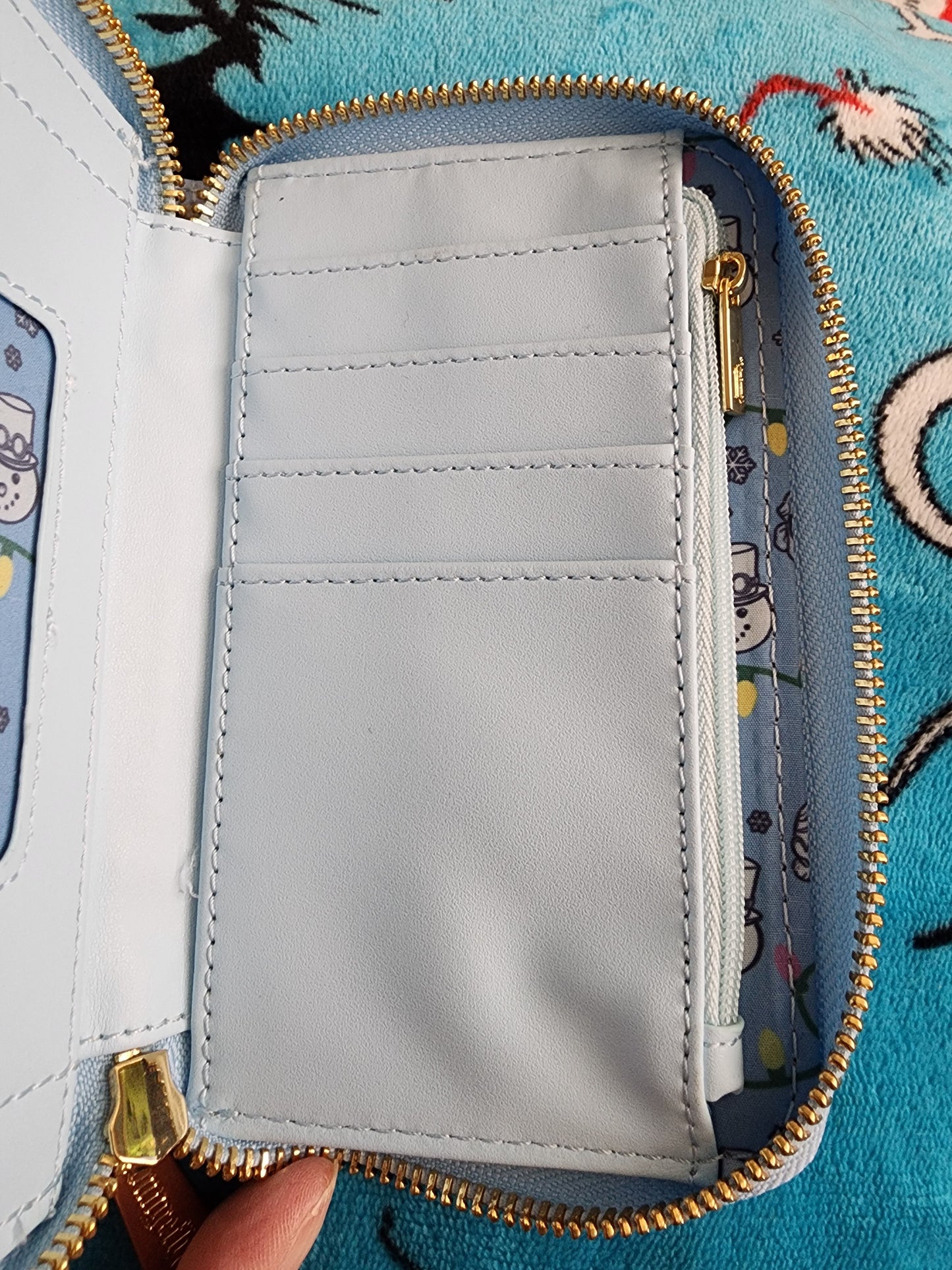 Loungefly Disney UP Carl and Ellie Holiday Winter Wallet
