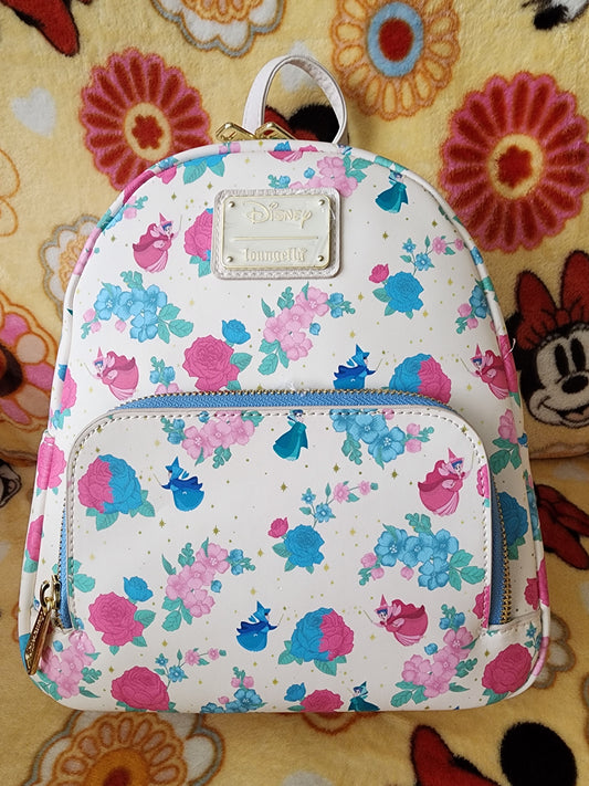 Loungefly Exclusive Disney Sleeping Beauty Fairies Backpack