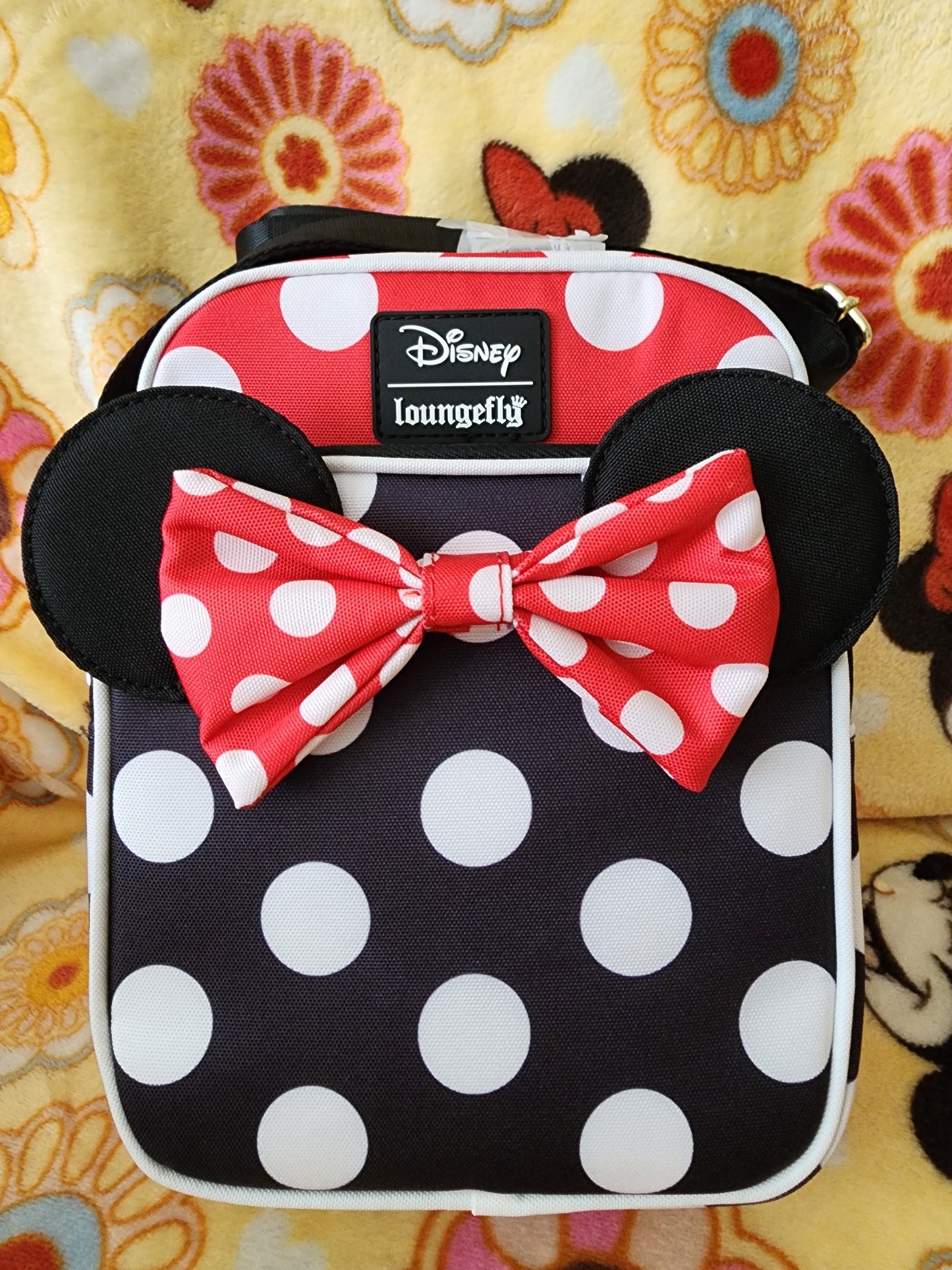 Loungefly Disney Minnie Mouse Bows and Dots Crossbody Bag