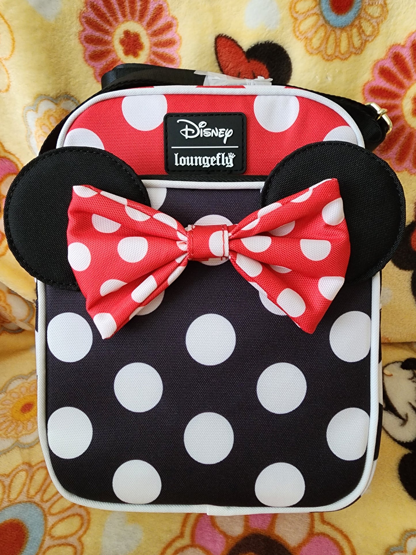 Loungefly Disney Minnie Mouse Bows and Dots Crossbody Bag