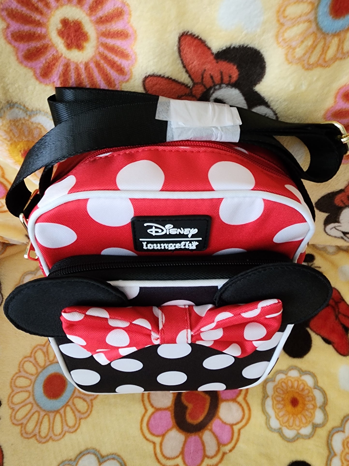 Loungefly Disney Minnie Mouse Bows and Dots Crossbody Bag