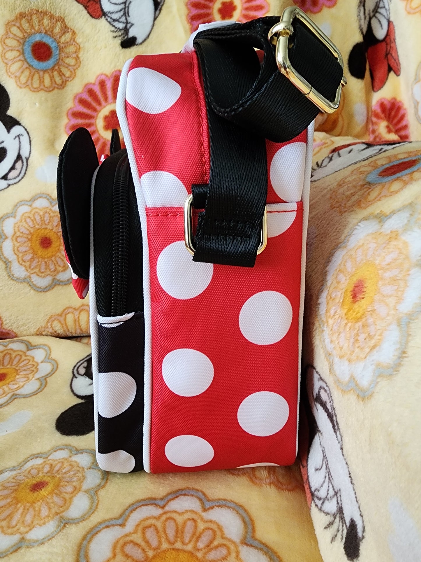 Loungefly Disney Minnie Mouse Bows and Dots Crossbody Bag