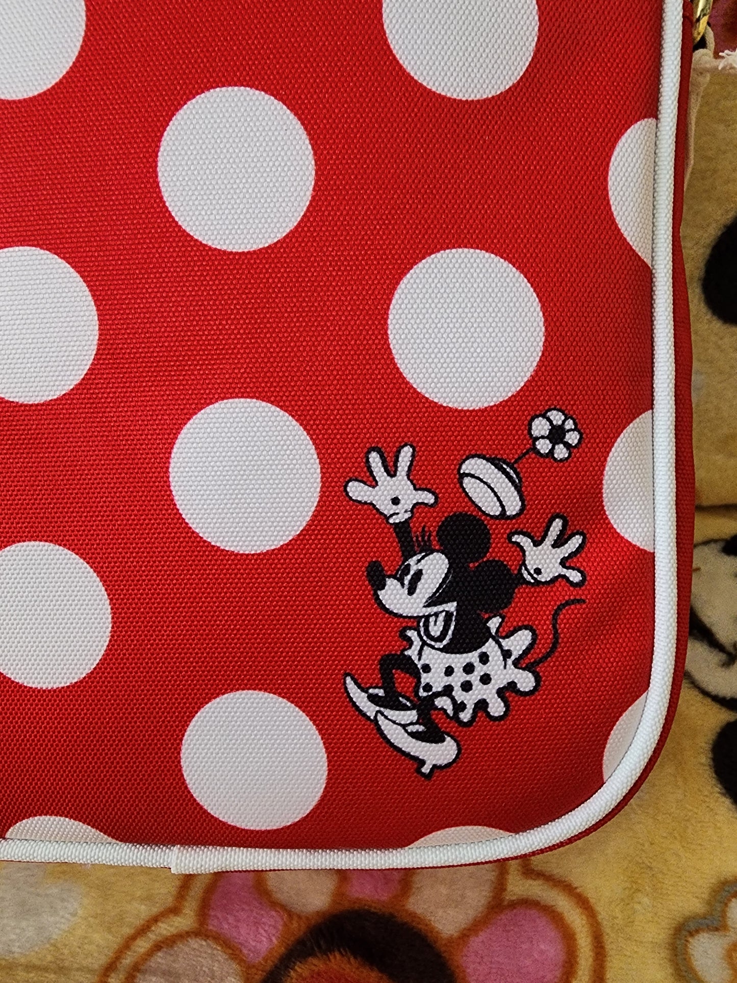 Loungefly Disney Minnie Mouse Bows and Dots Crossbody Bag