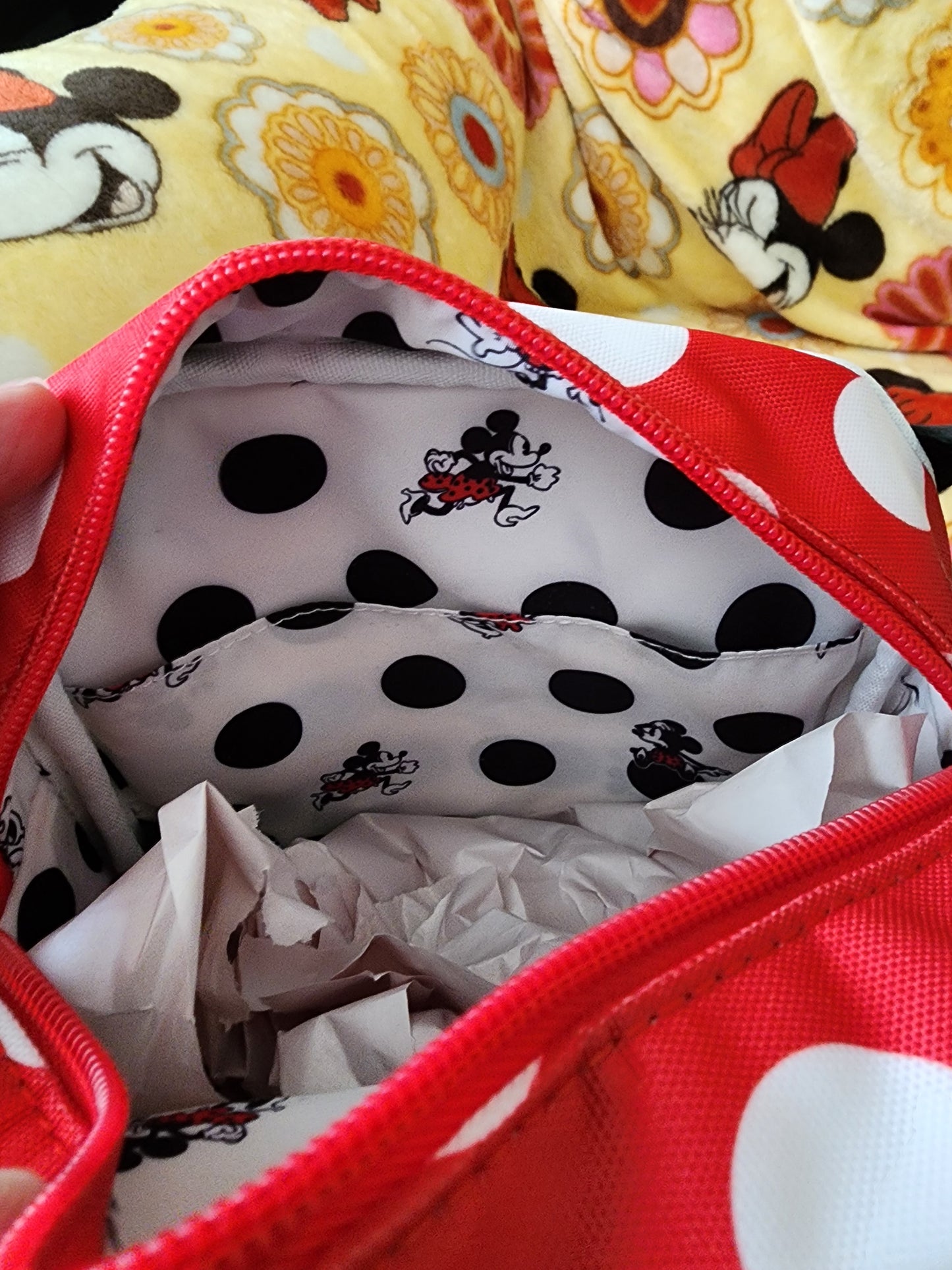 Loungefly Disney Minnie Mouse Bows and Dots Crossbody Bag