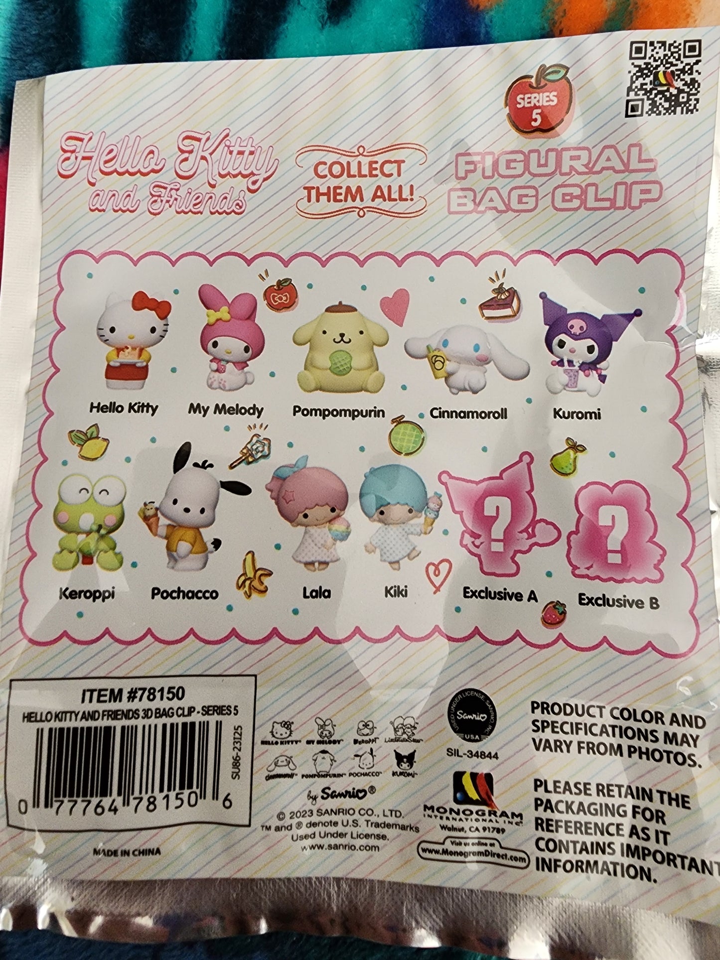 Hello Kitty and Friends Mystery Bag Clips