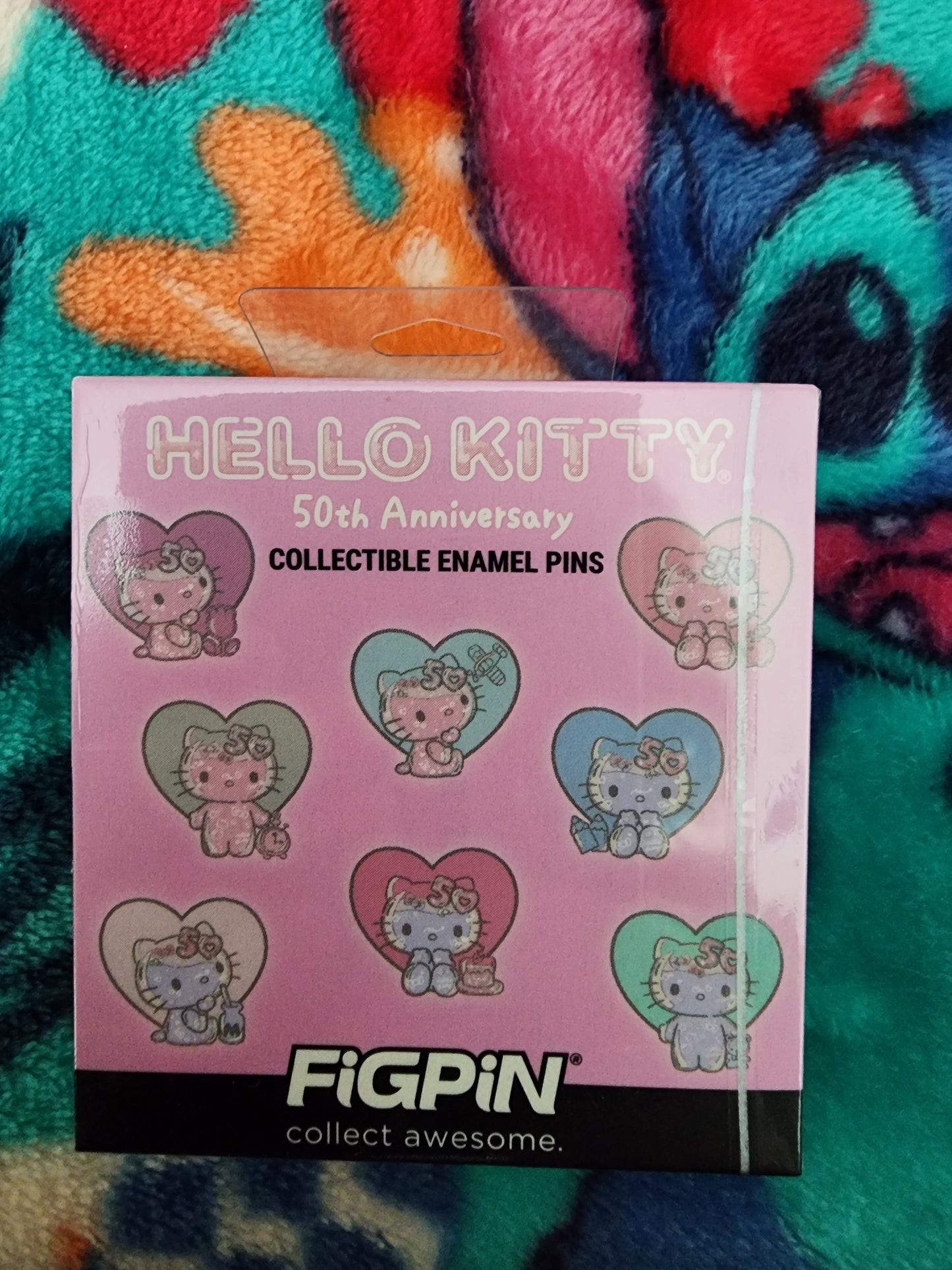 Hello Kitty 50th Anniversary Bling Heart Figpins