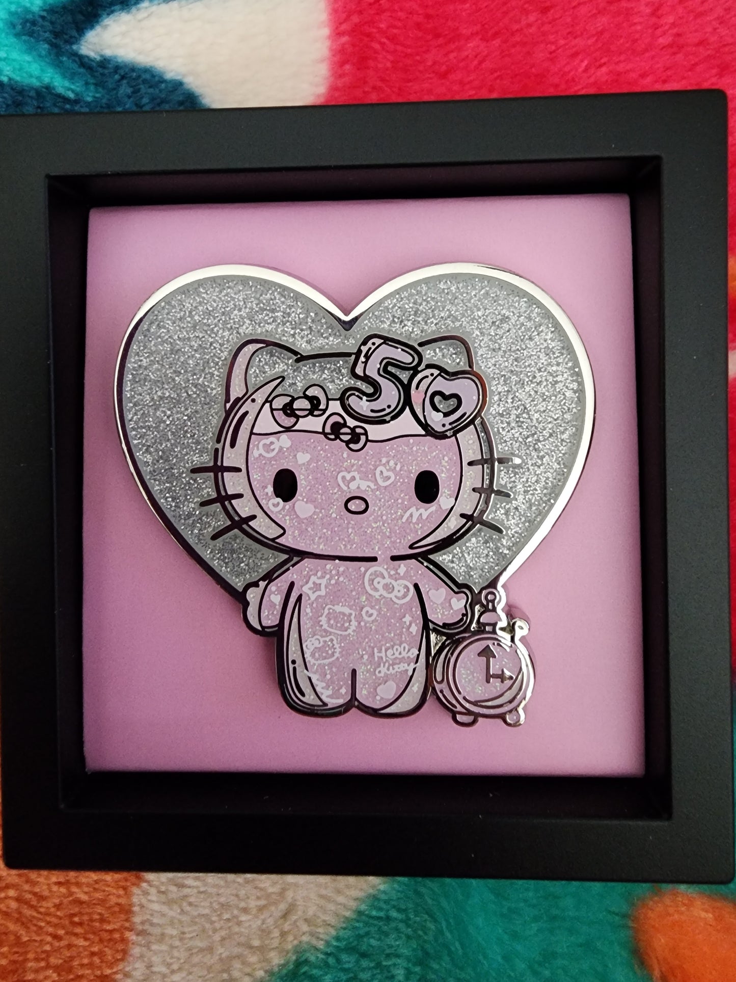 Hello Kitty 50th Anniversary Bling Heart Figpins