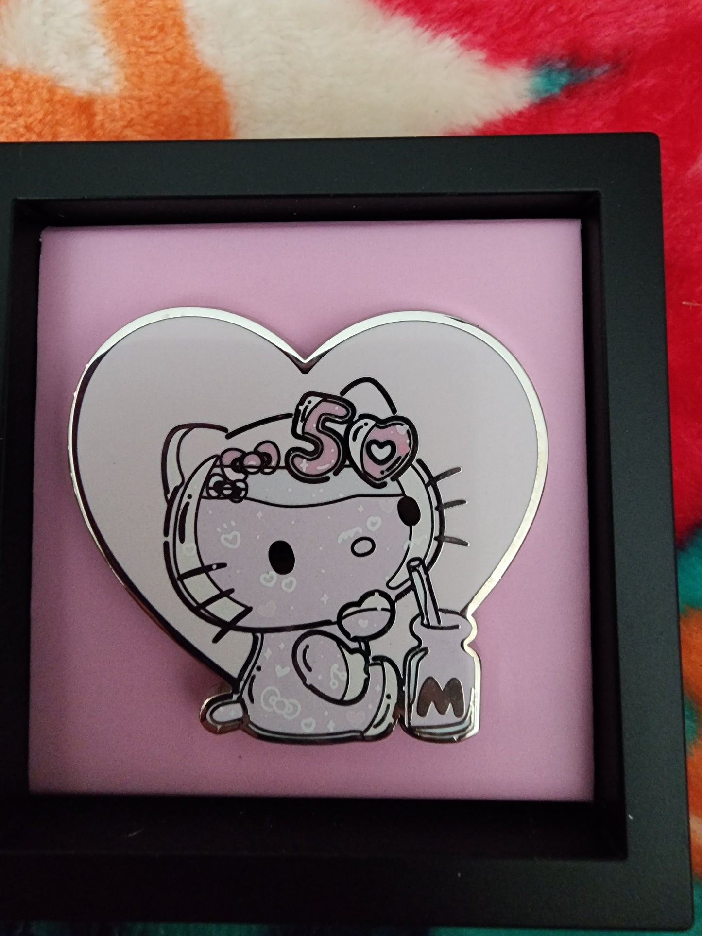 Hello Kitty 50th Anniversary Bling  Heart Figpins