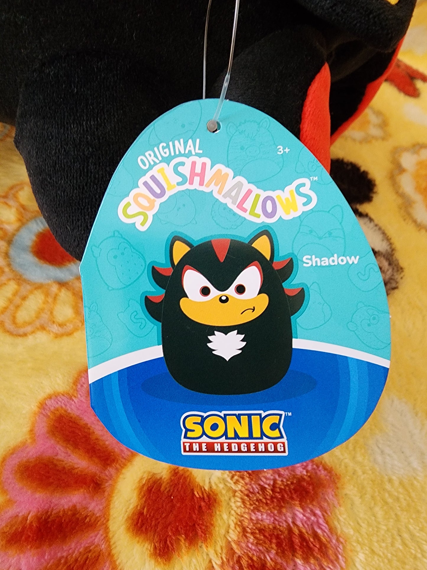 Squishmallows Sonic the Hedgehog and Friends Shadow Plush