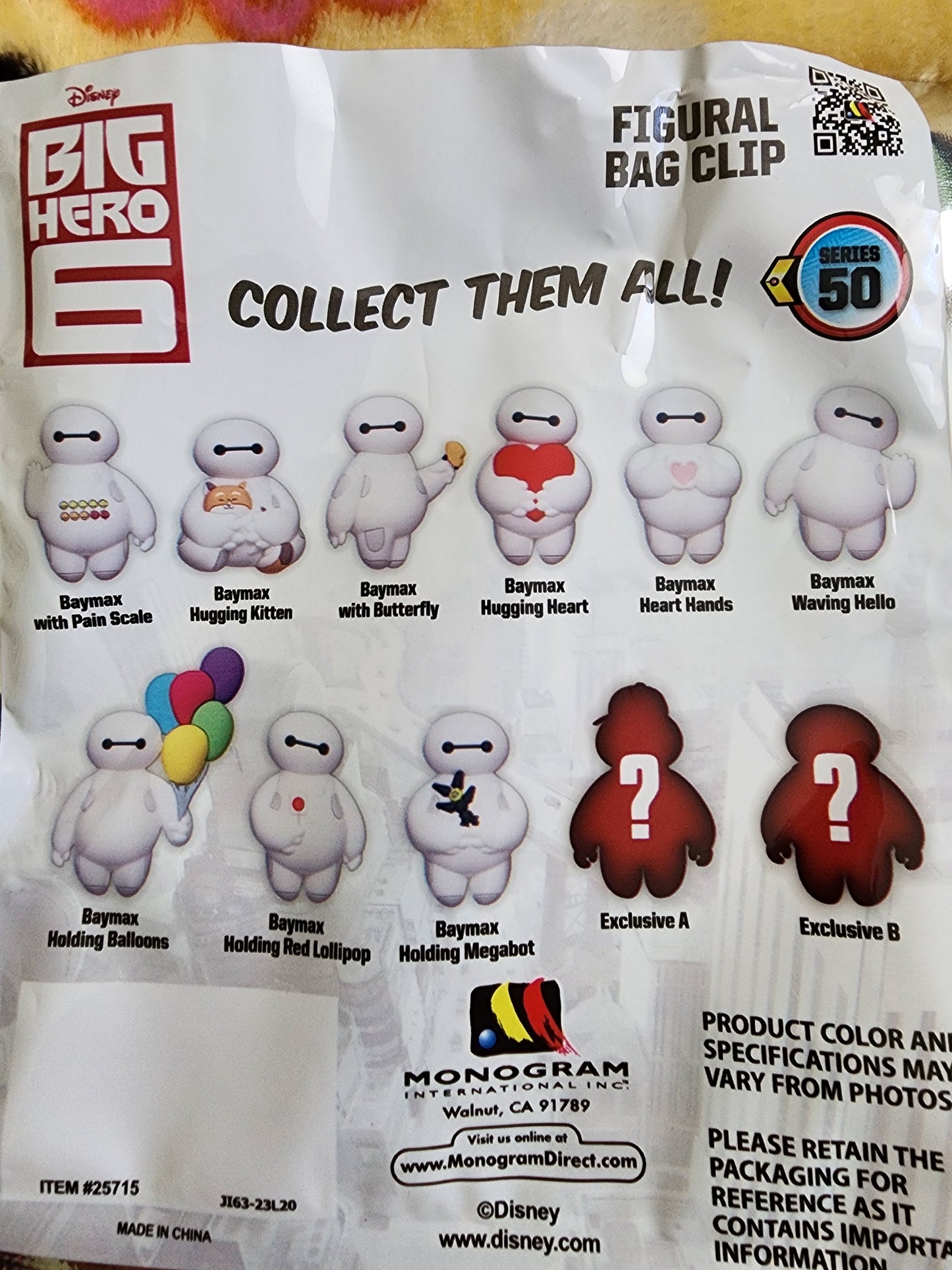 Disney Baymax Exclusive Mystery Bag Clips