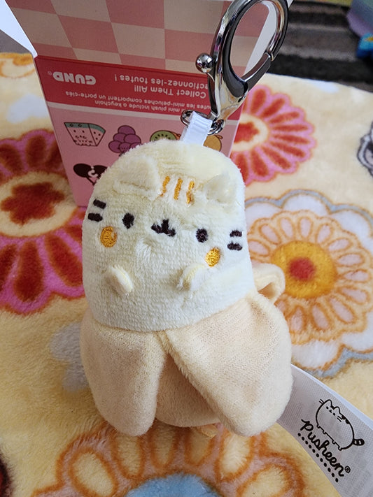 Pusheen Cat Fruit Plush Mystery Bag Clips