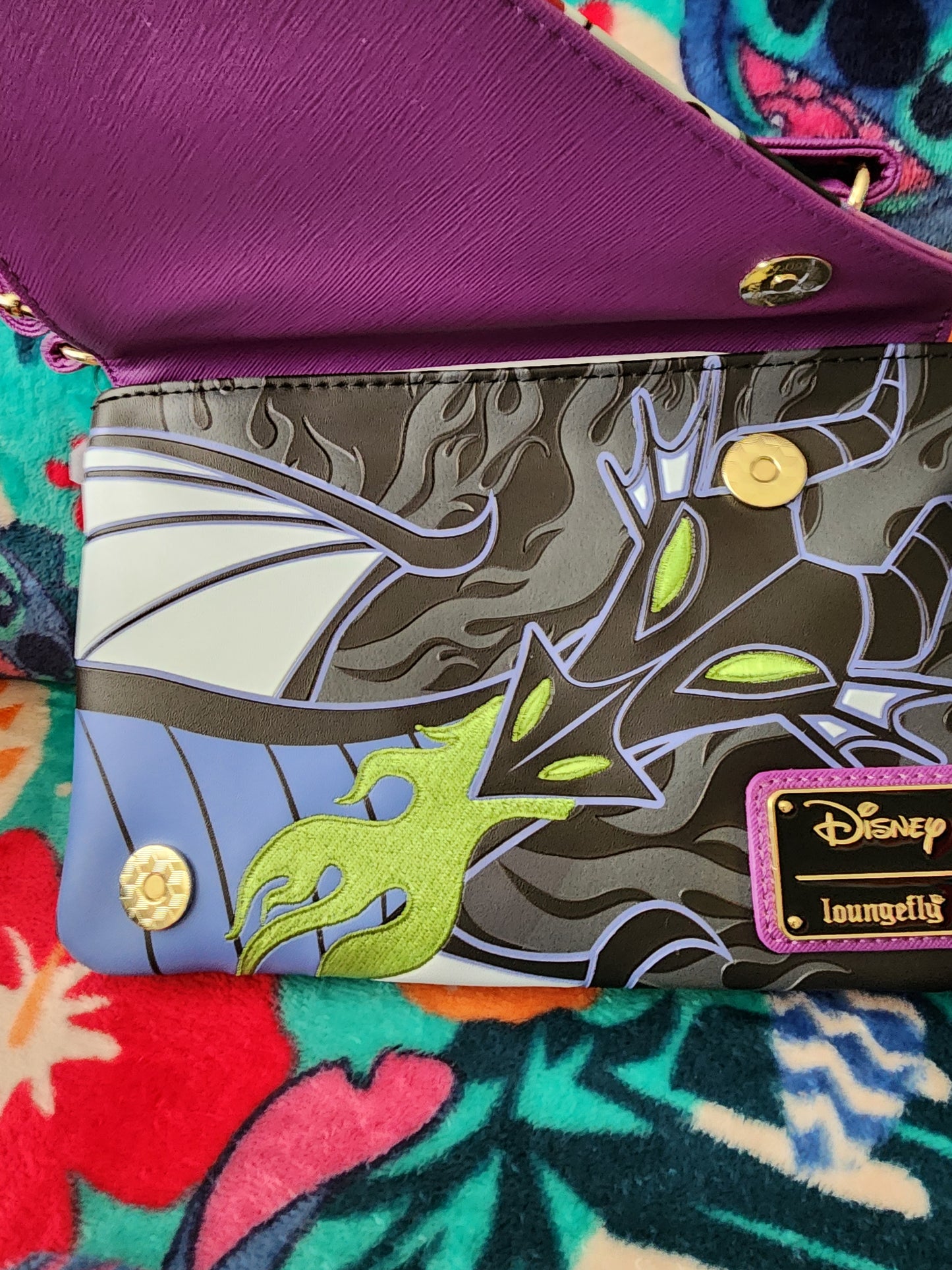 Loungefly Disney Malifacent/the Dragon Crossbody Bag