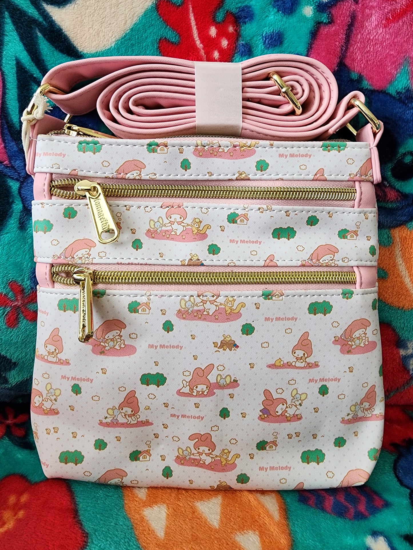 Loungefly Hello Kitty My Melody Crossbody Bag