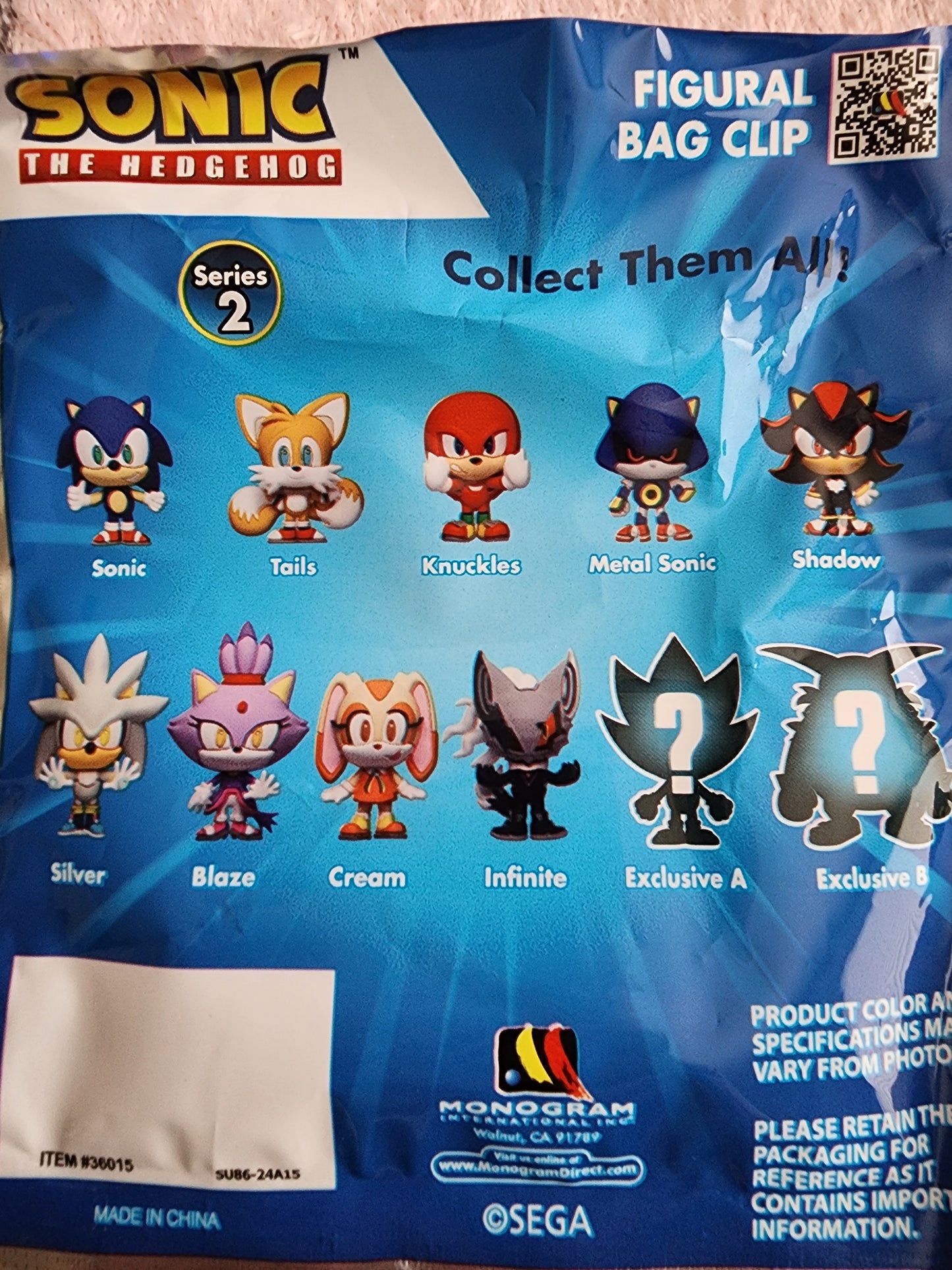 Sonic the Hedgehog Mystery Bag Clips