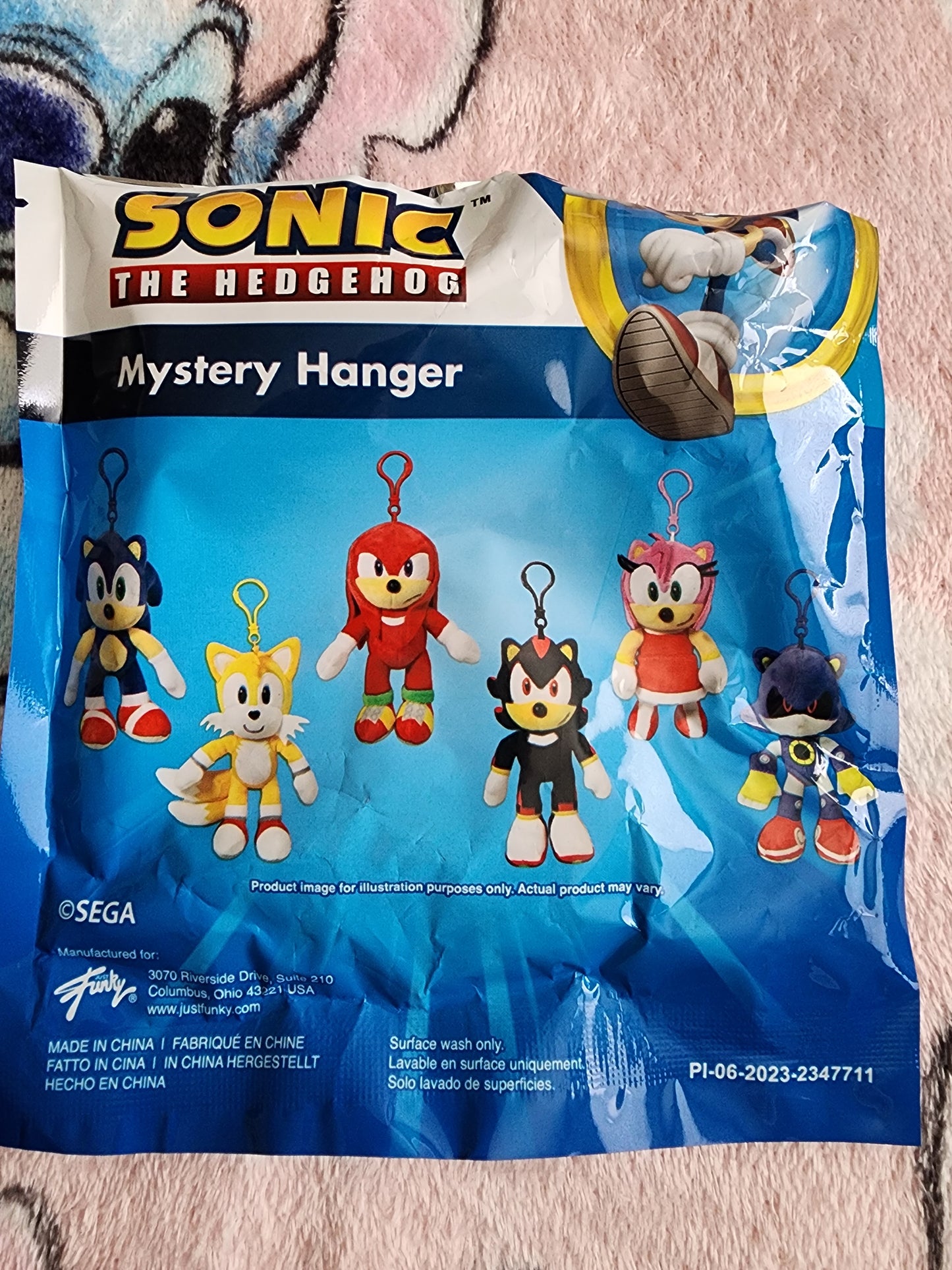 Sonic the Hedgehog Plush Mystery Bag Clips