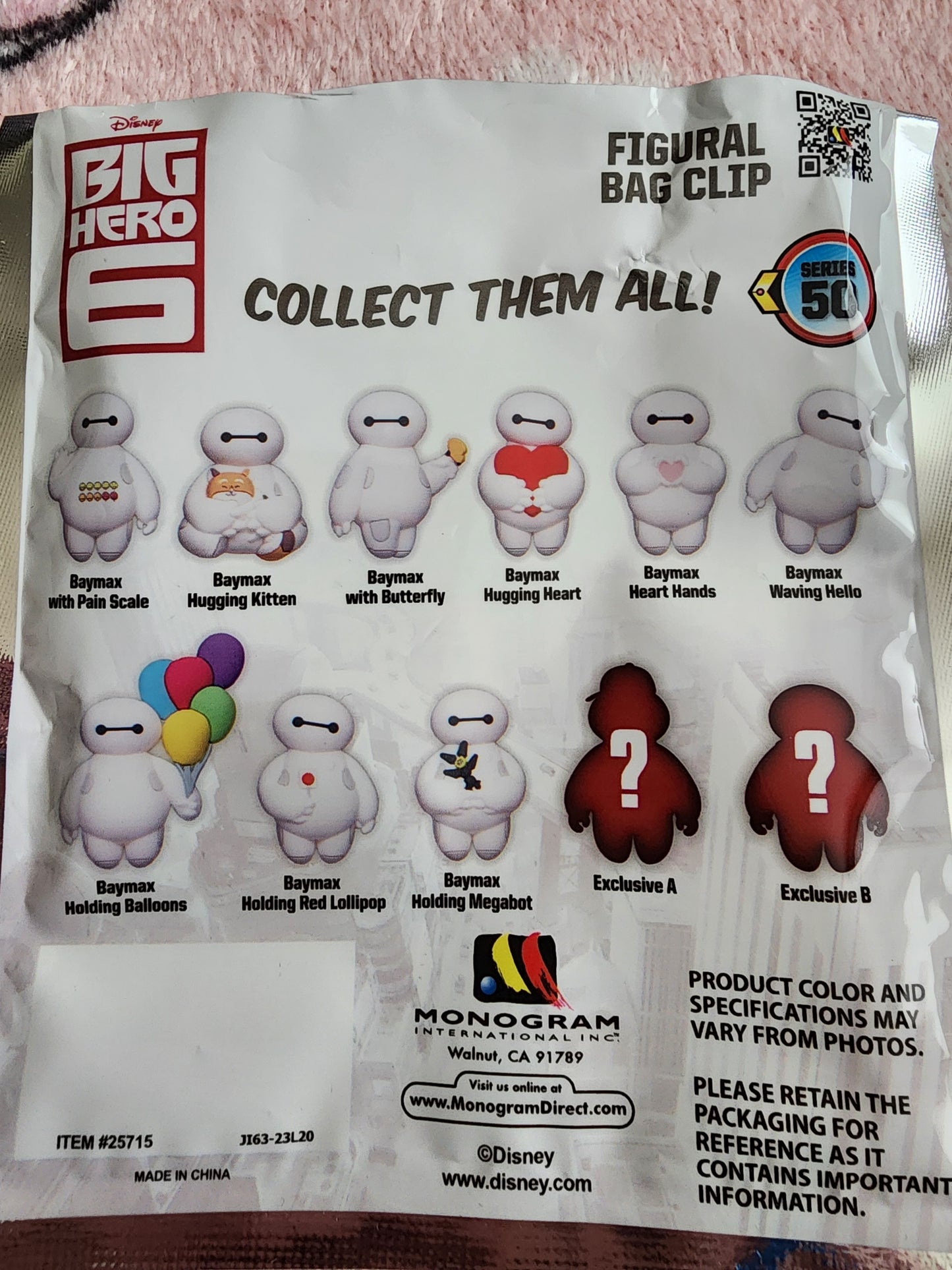 Disney Pixar Baymax Mystery Bag Clips