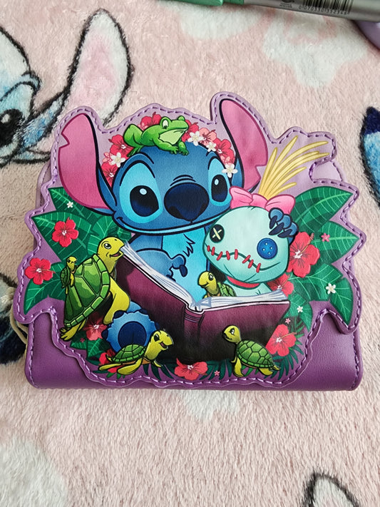 Loungefly Disney Stitch and Scrump Tropical Wallet