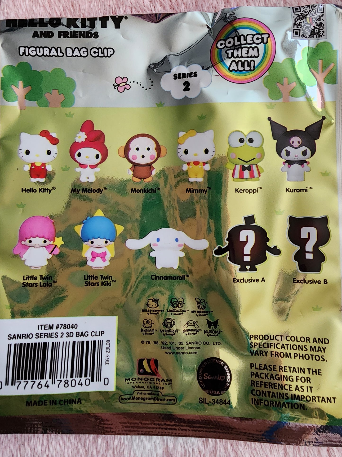 Hello Kitty and Friends Series 2 Mystery Bag Clips