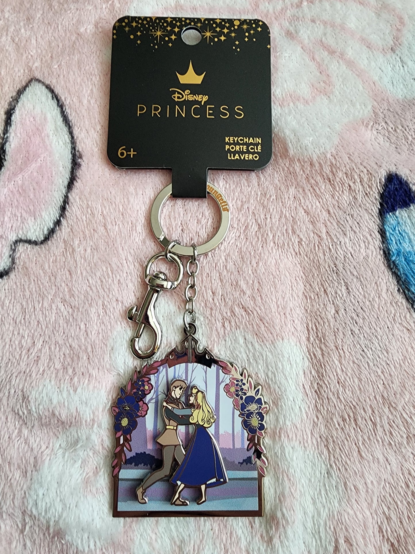 Loungefly Disney Sleeping Beauty and Prince Philip 65th Anniversary Keychain