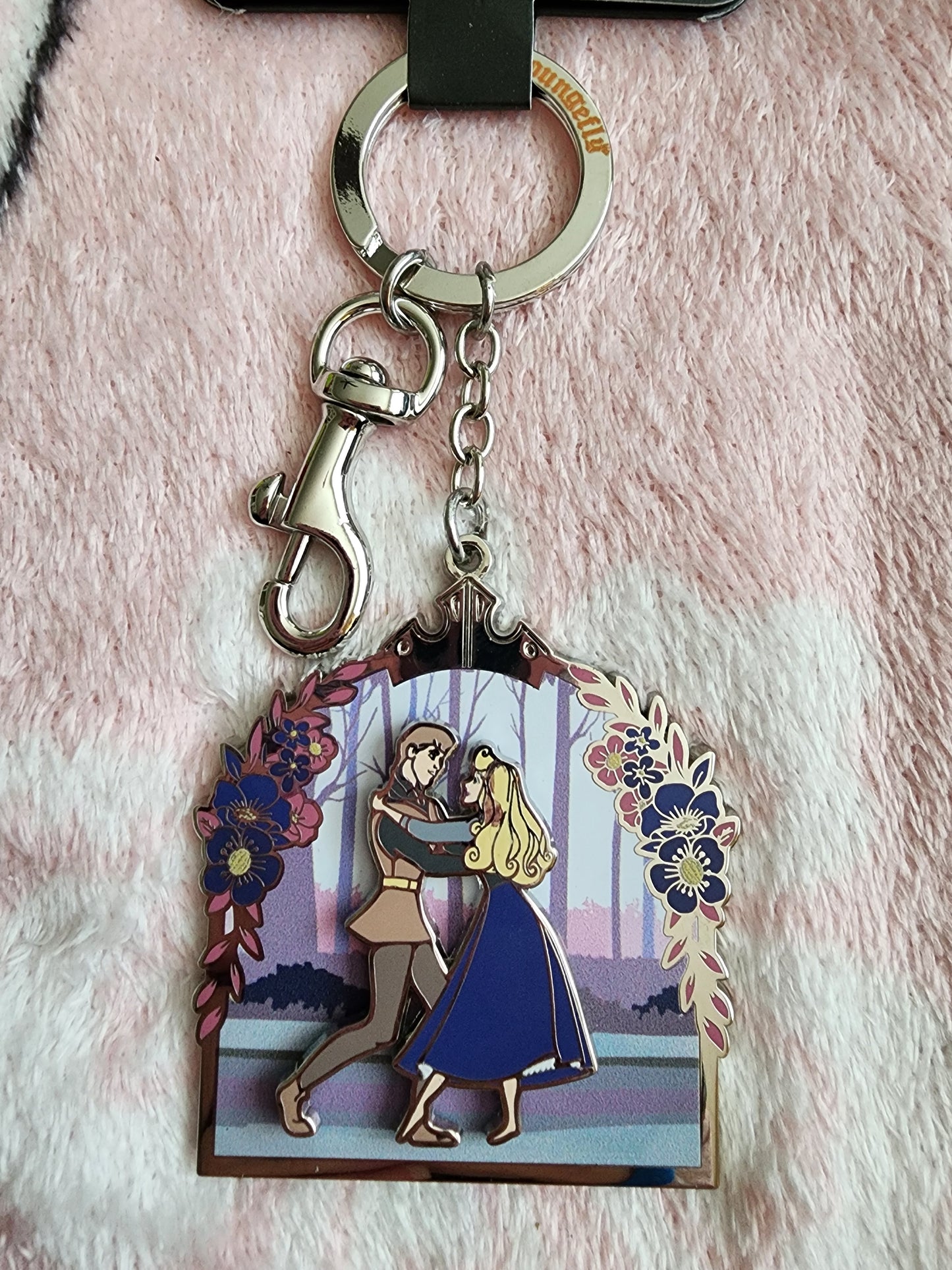 Loungefly Disney Sleeping Beauty and Prince Philip 65th Anniversary Keychain