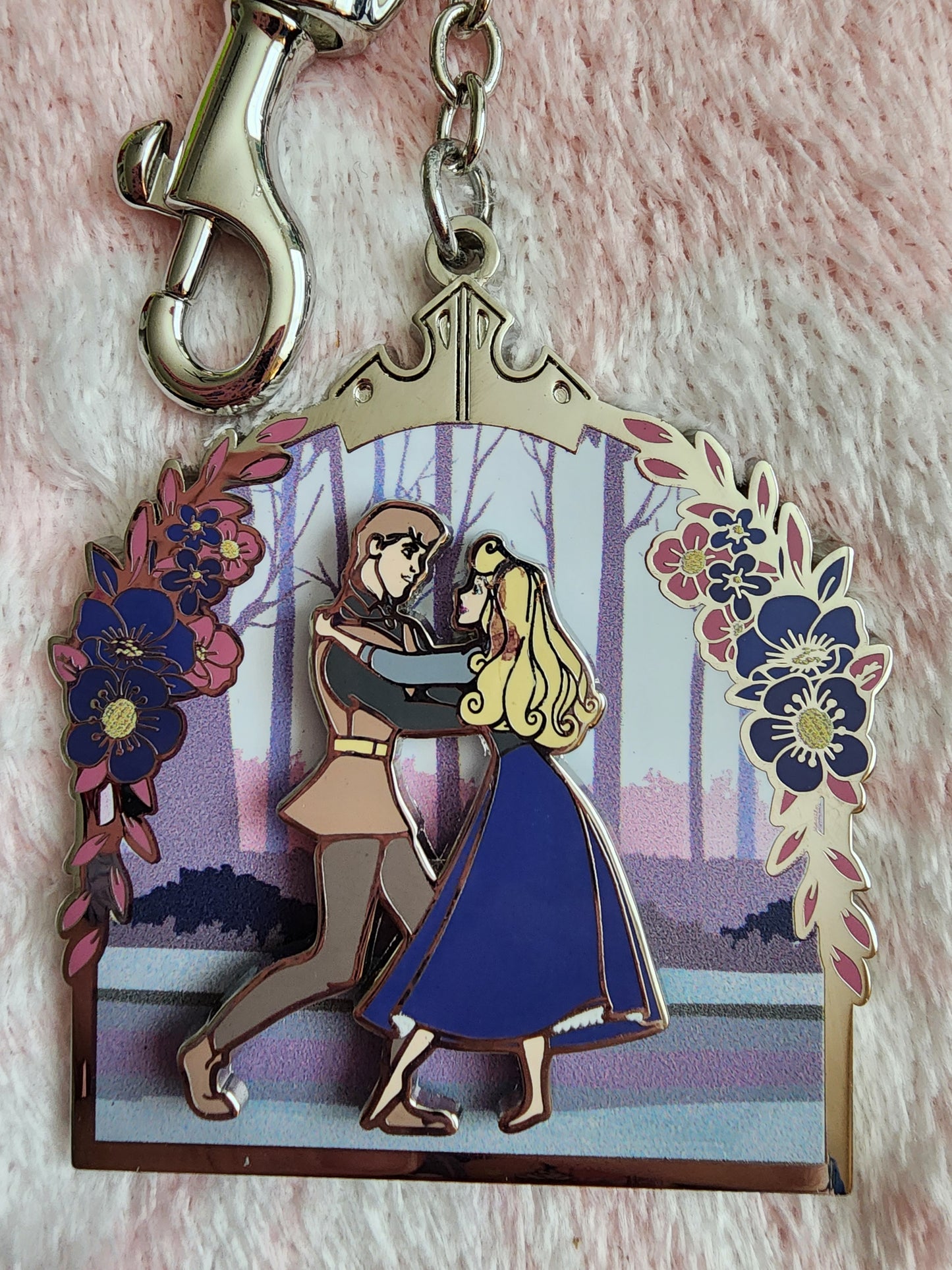 Loungefly Disney Sleeping Beauty and Prince Philip 65th Anniversary Keychain