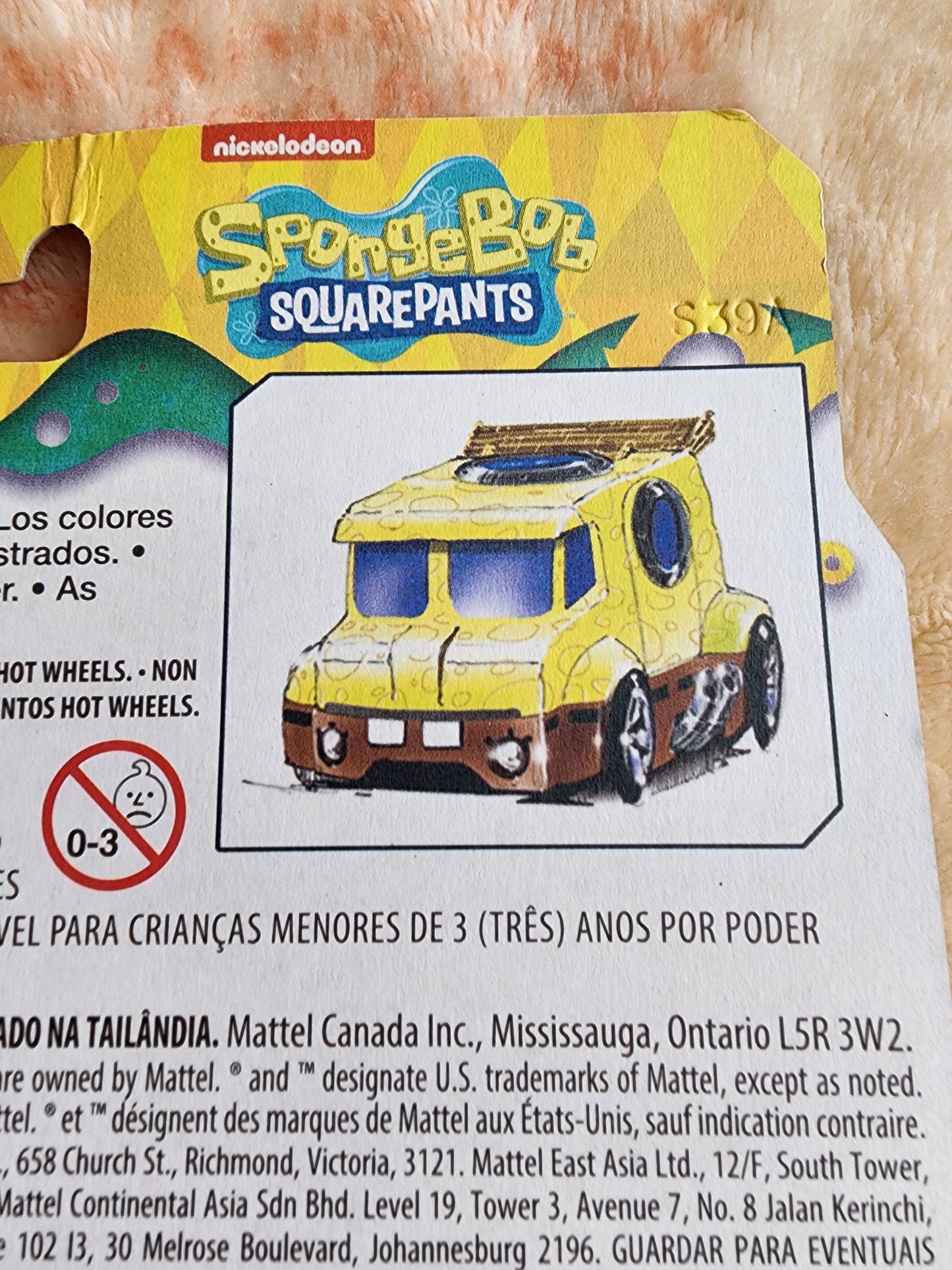 Hot Wheels Spongebob Square Pants Car