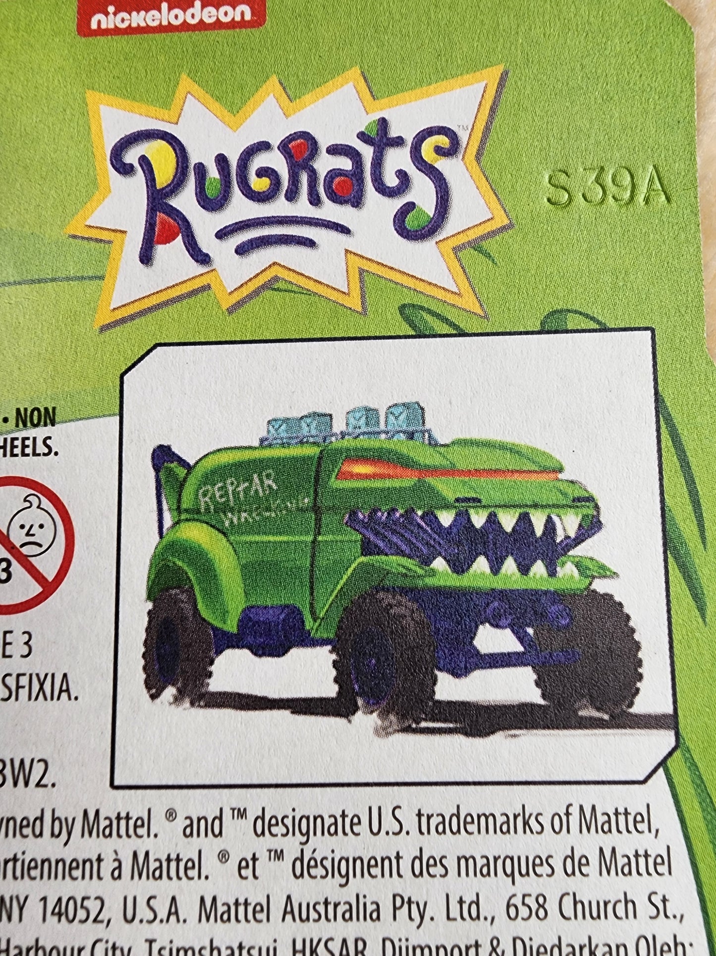 Hot Wheels Rugrats Raptar Car