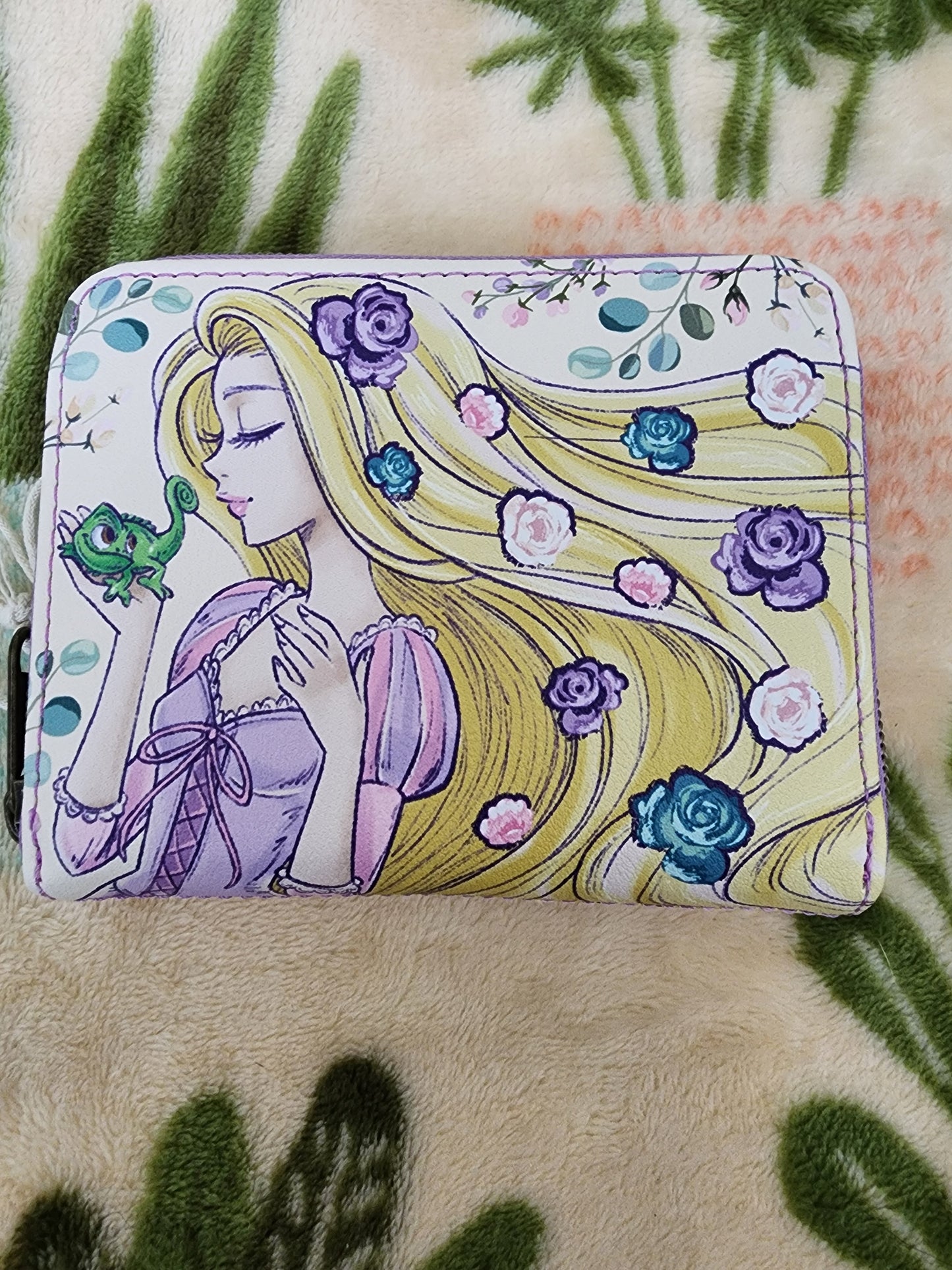 Loungefly Disney Tangled Rapunzel and Pascal Floral Wallet