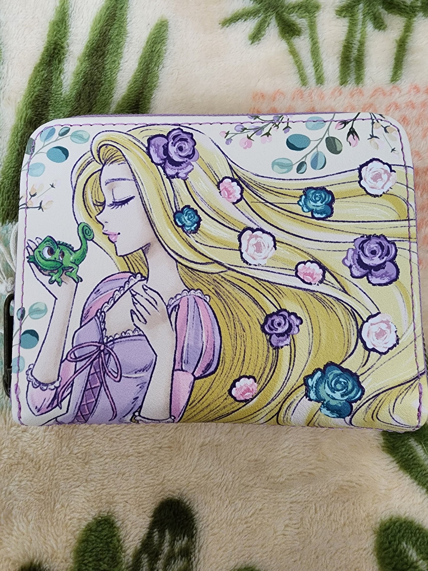 Loungefly Disney Tangled Rapunzel and Pascal Floral Wallet