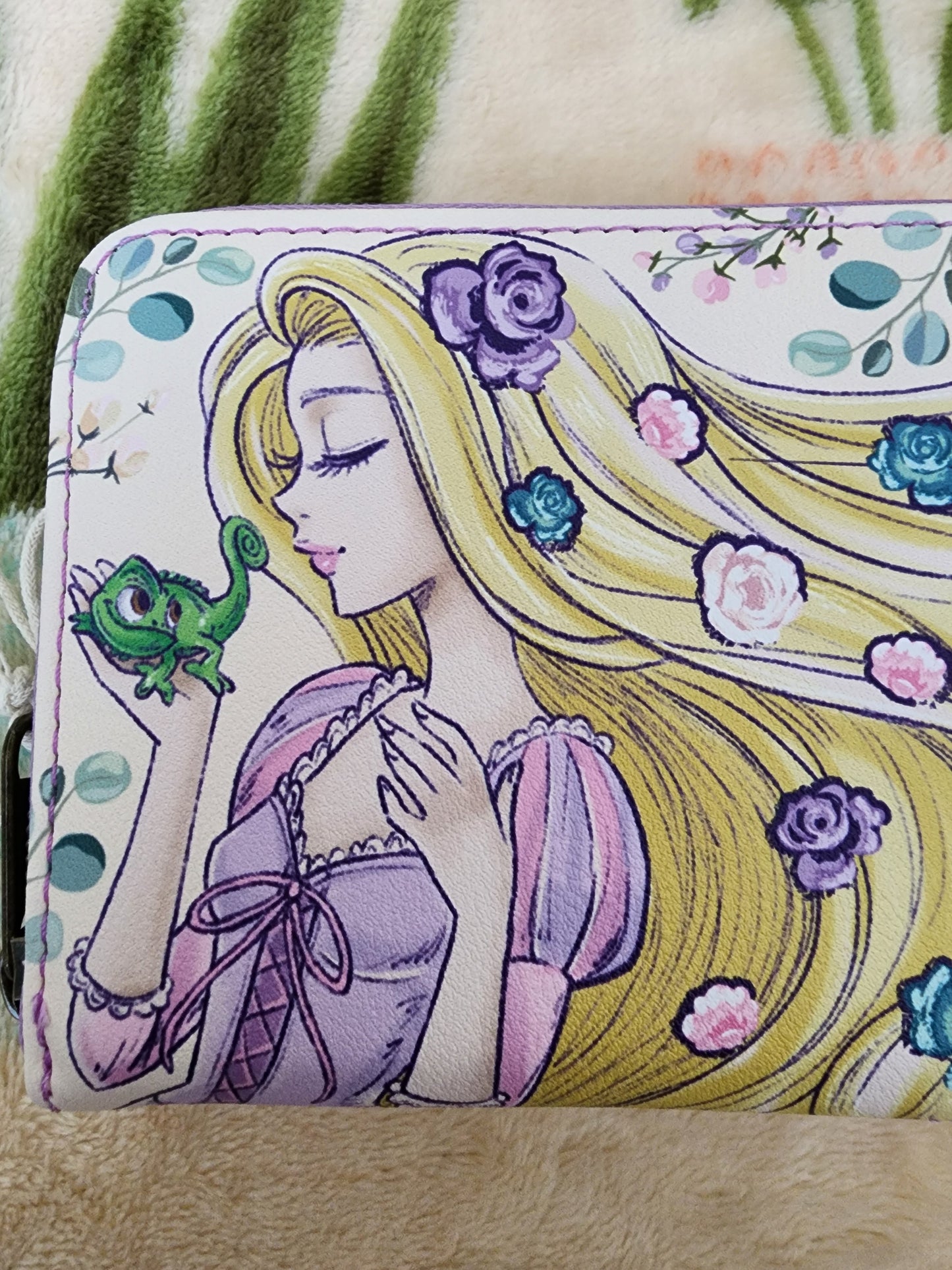 Loungefly Disney Tangled Rapunzel and Pascal Floral Wallet