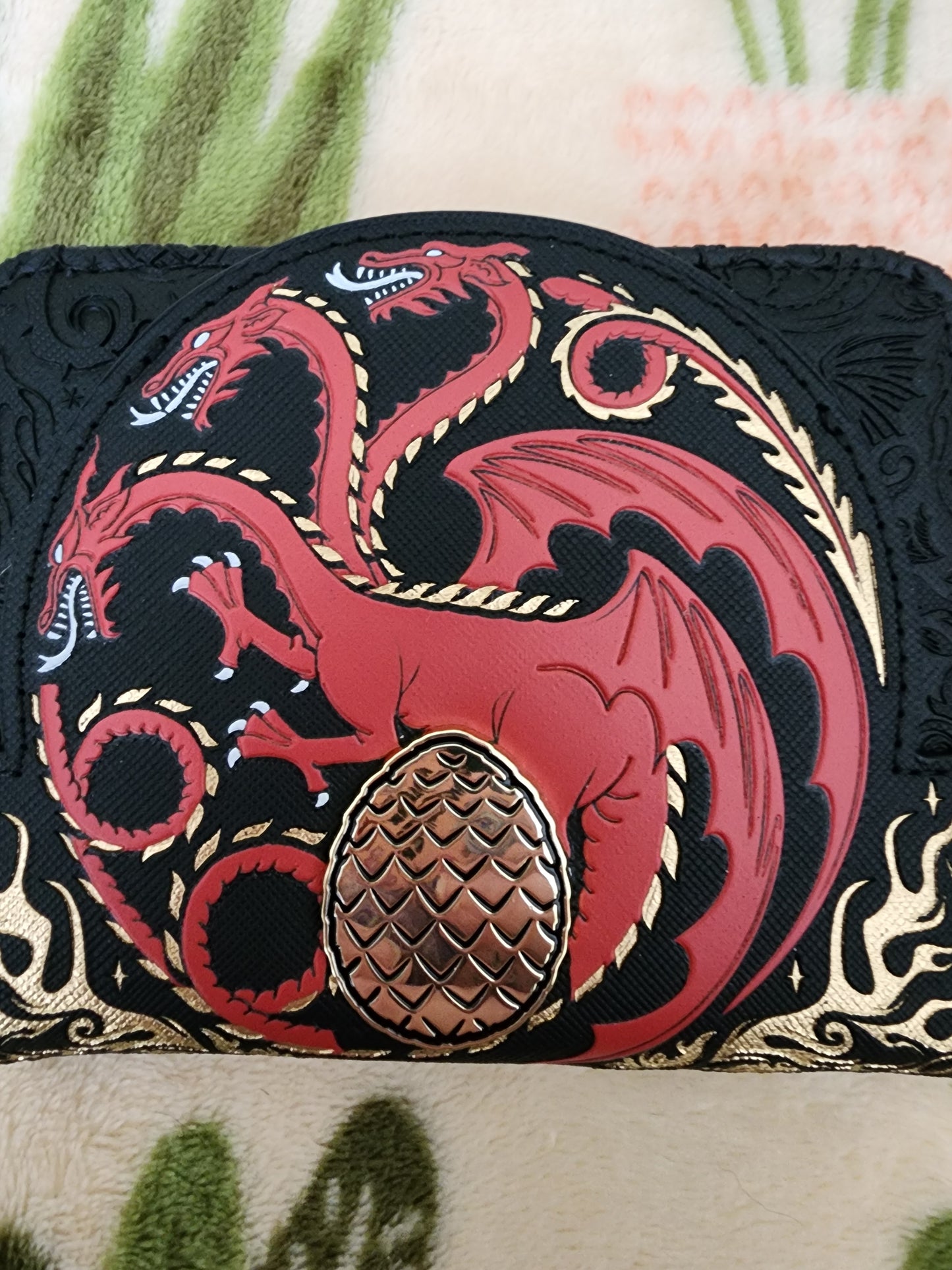 Loungefly House of Dragons Targaryen Symbol with Egg Wallet