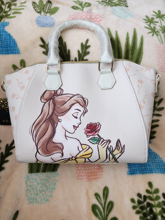Loungefly Disney Beauty and the Beast Belle with the Rose Handbag
