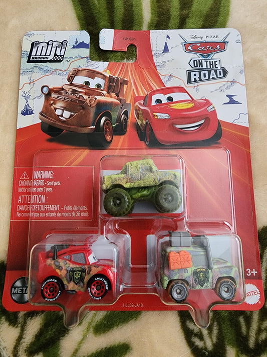 Disney Pixar Cars Mini Racers 3-packs Set
