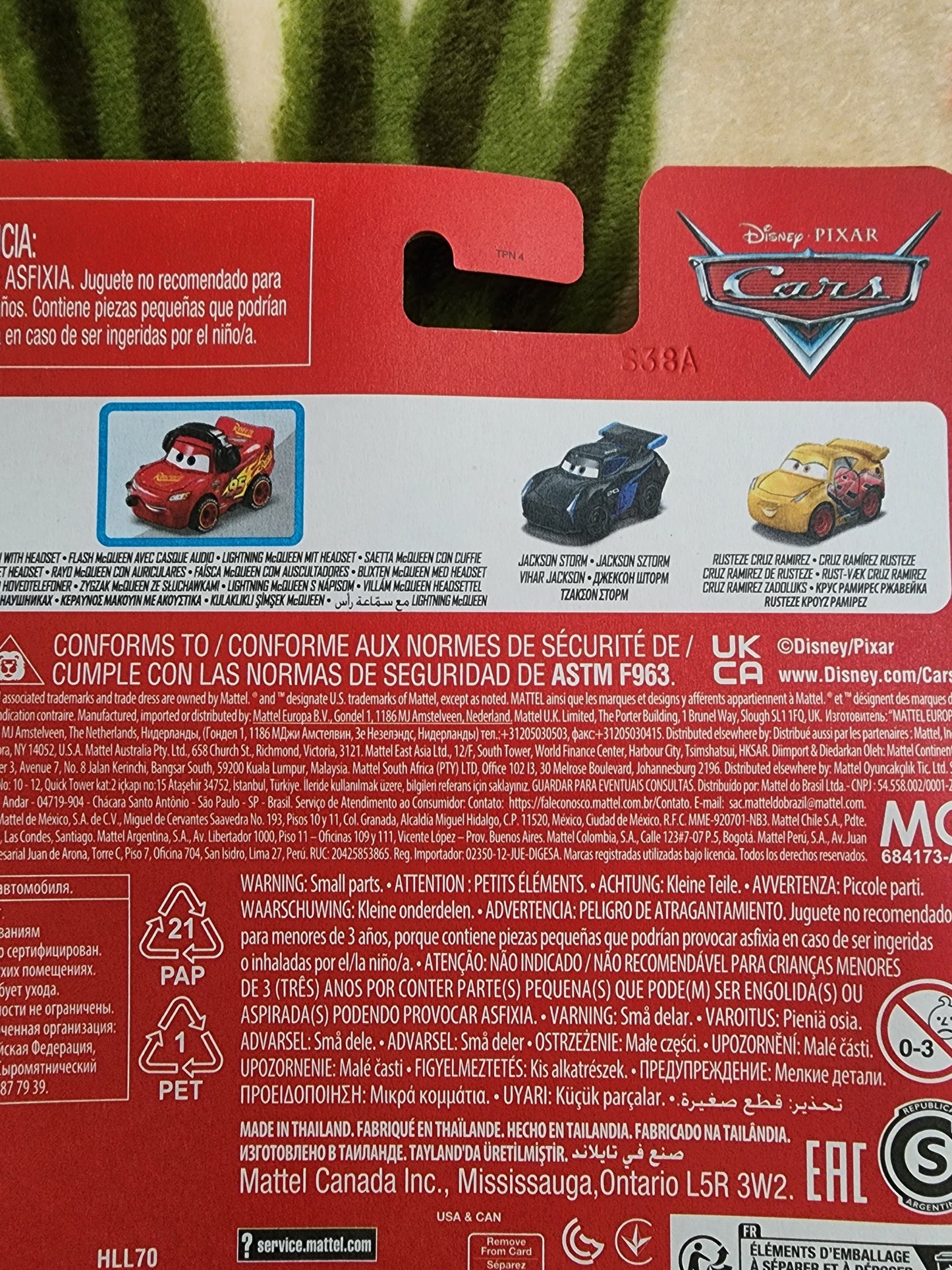 Disney Pixar Cars Mini Racers 3-packs Set