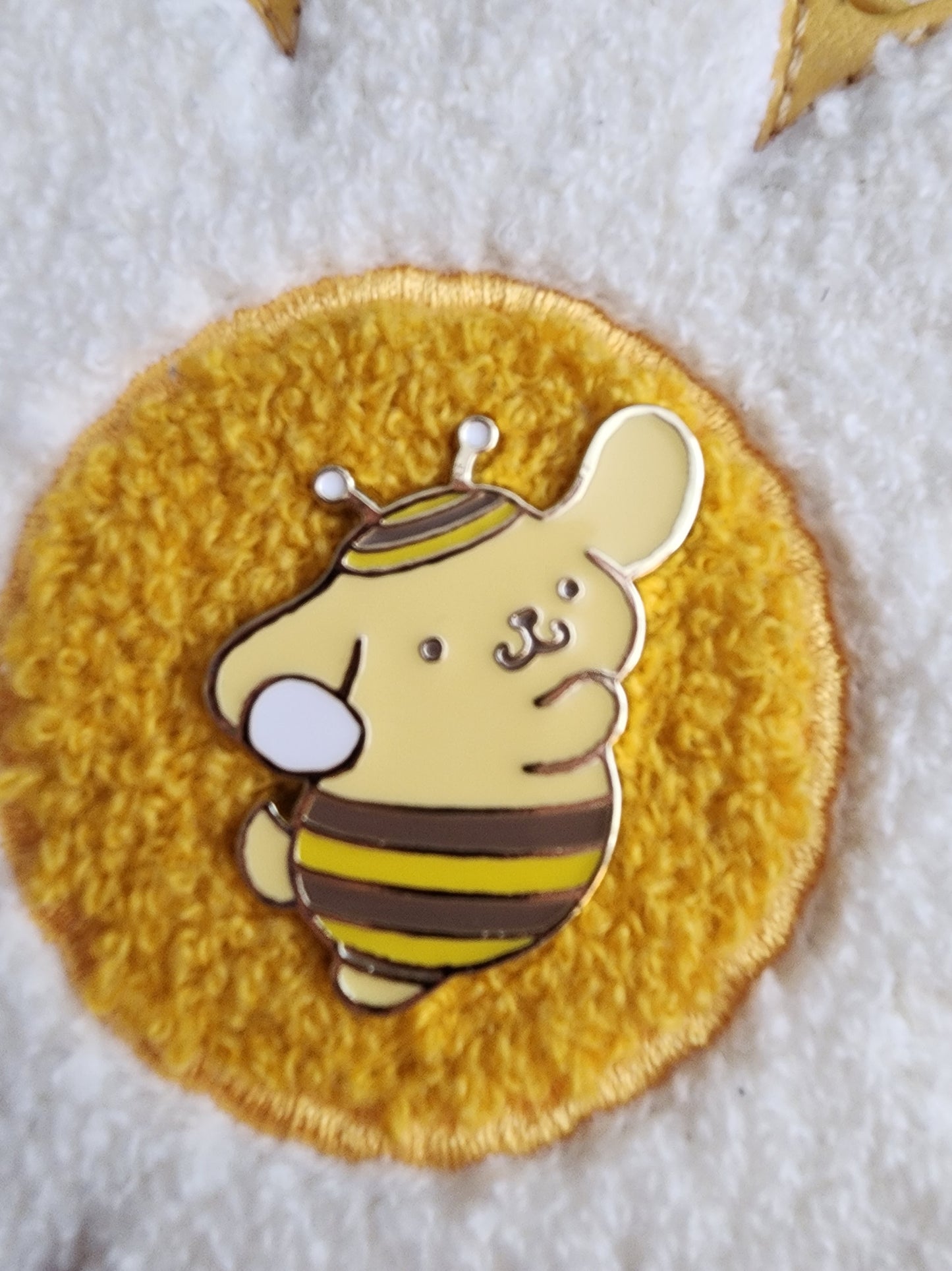 Pompompurin Daisy Flower Design Bag Clip/Coin Purse