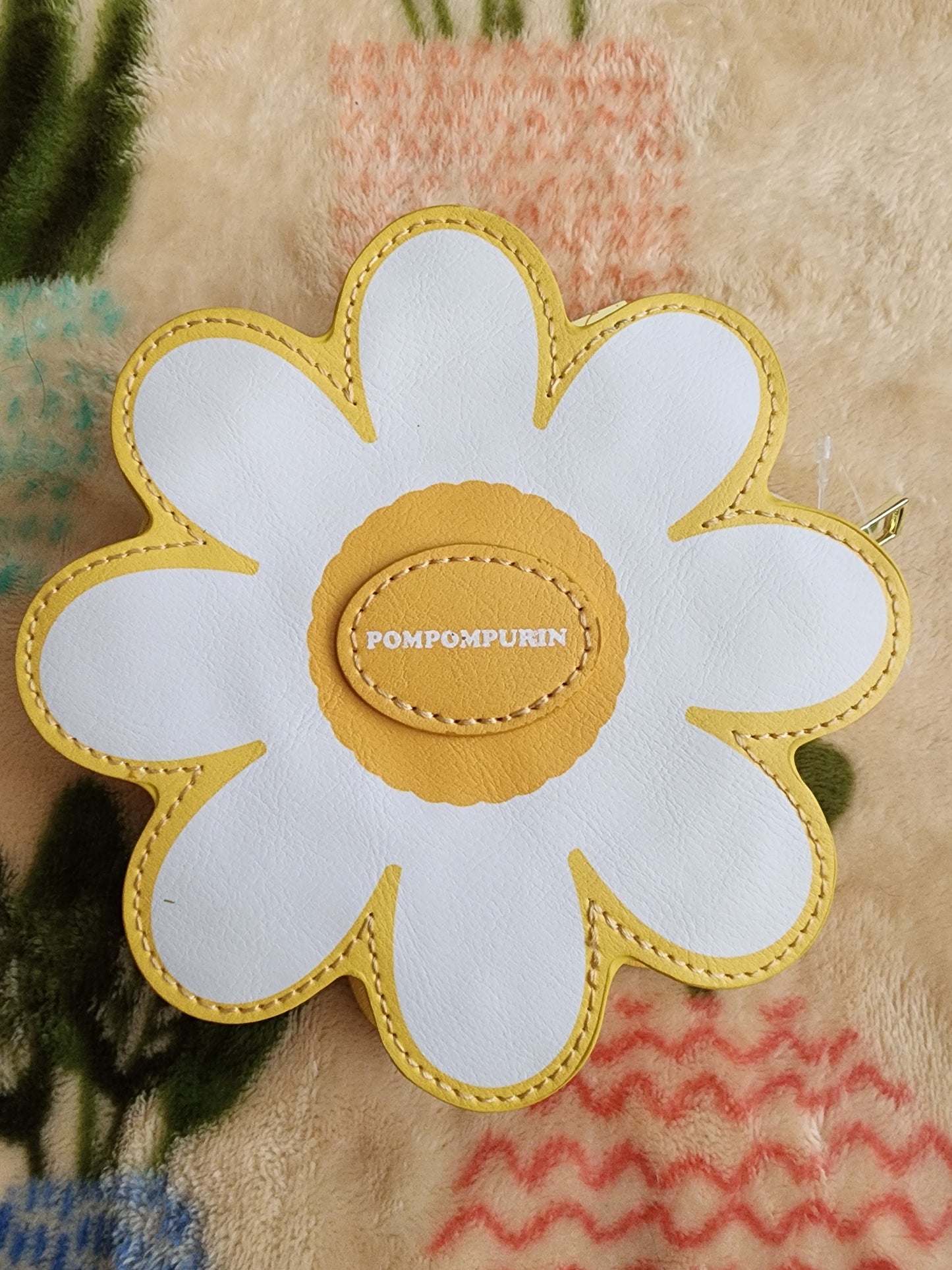 Pompompurin Daisy Flower Design Bag Clip/Coin Purse