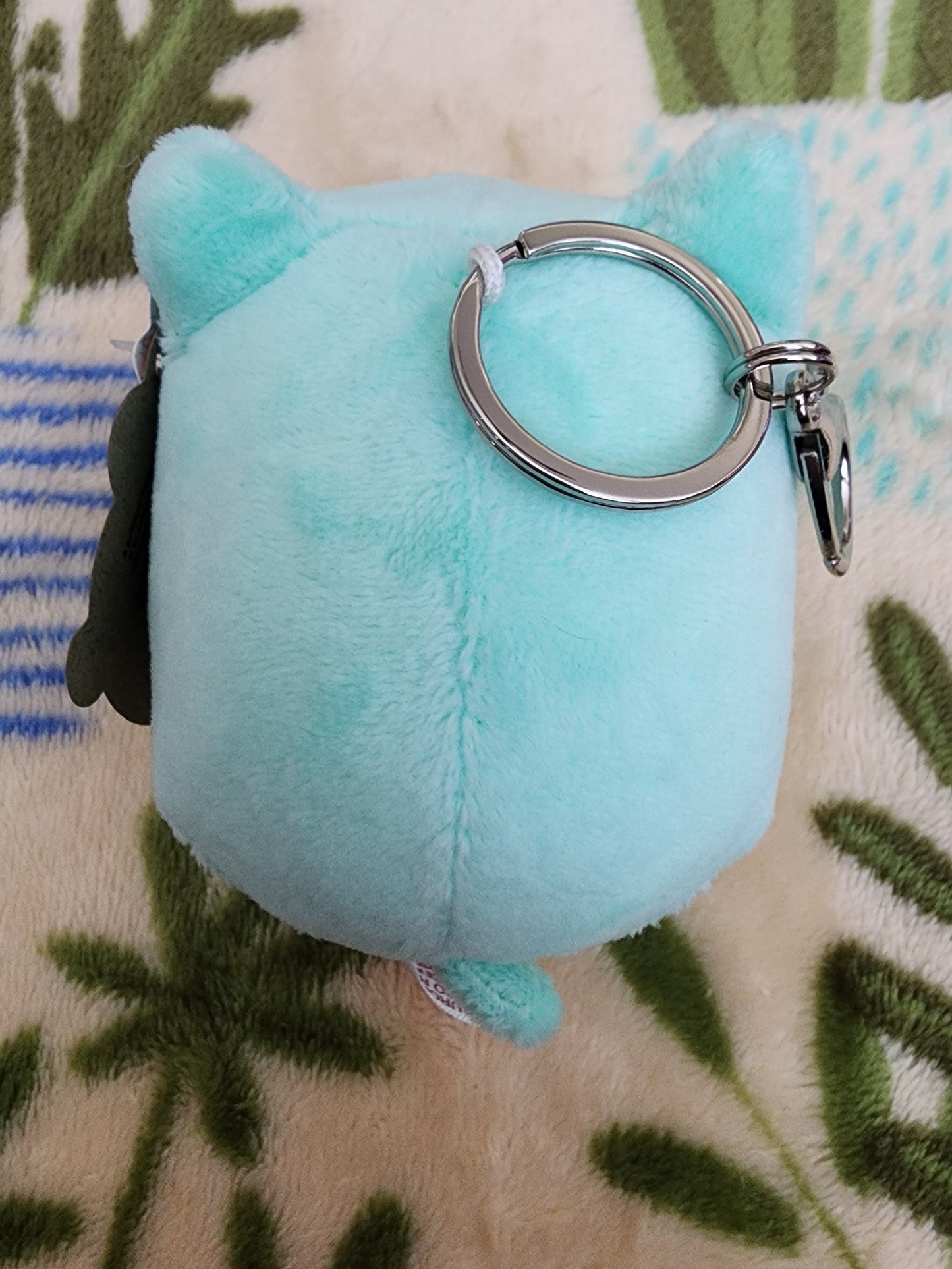 Meowchi Mint Green Plush Bag Clip