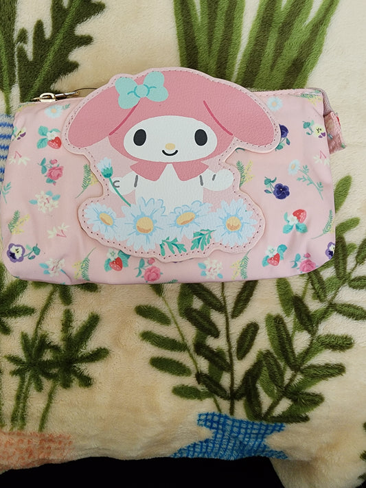 Hello Kitty, My Melody Floral Cosmetic Bag