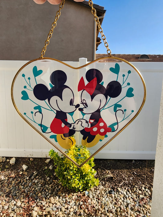 Disney Showcase Mickey and Minnie Suncatcher