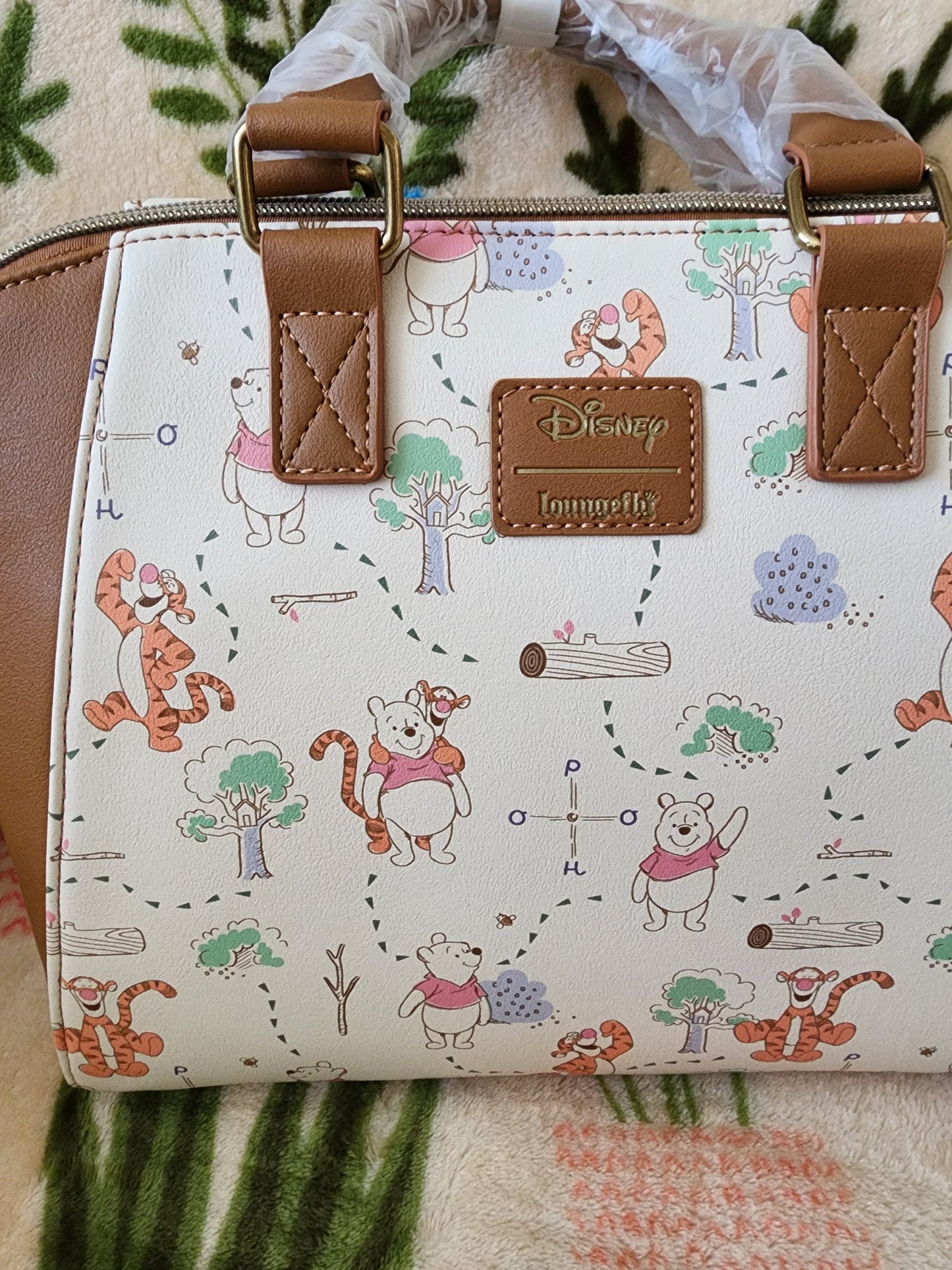 Loungefly Disney Winnie the Pooh and Friends 100 Acres Woods Map Handbag