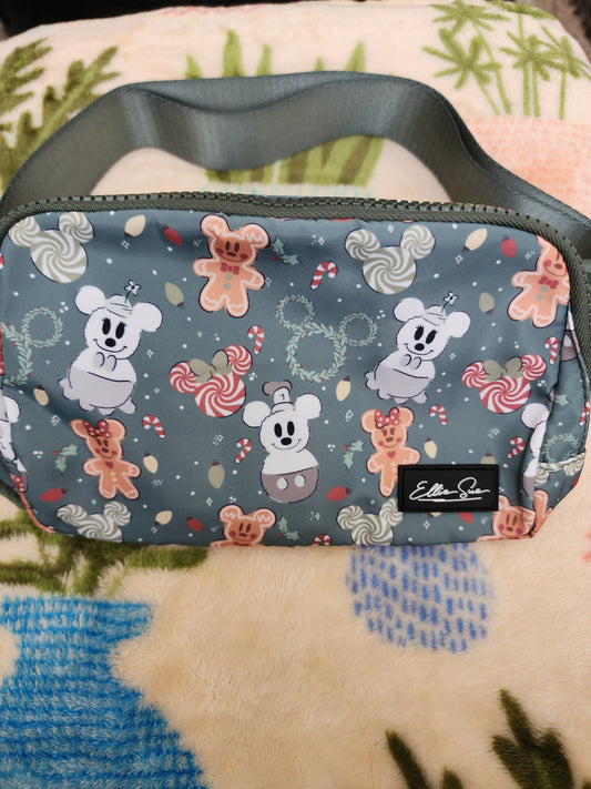 Disney Mickey and Minnie Christmas Belt Bag