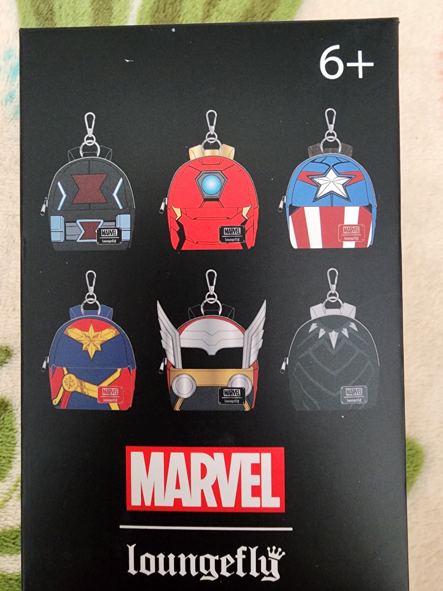 Marvel Avengers Mini Pocket Backpack Mystery Bag Clips/Key Chains