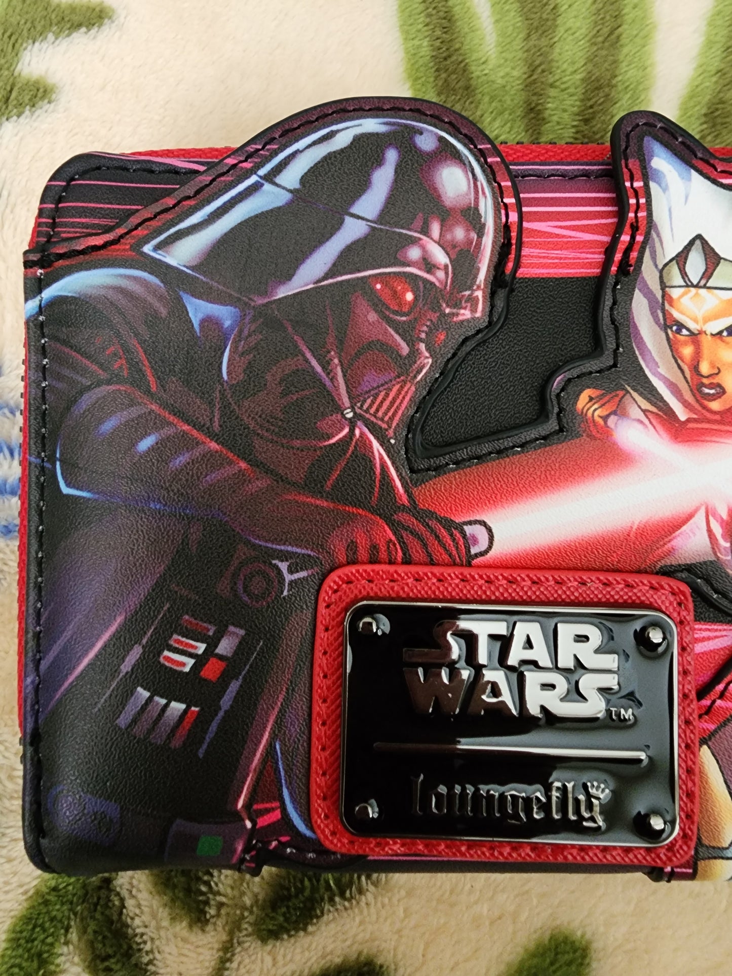 Loungefly Star Wars Clone Wars 30th Anniversary Ahsoka Darth Vader Wallet