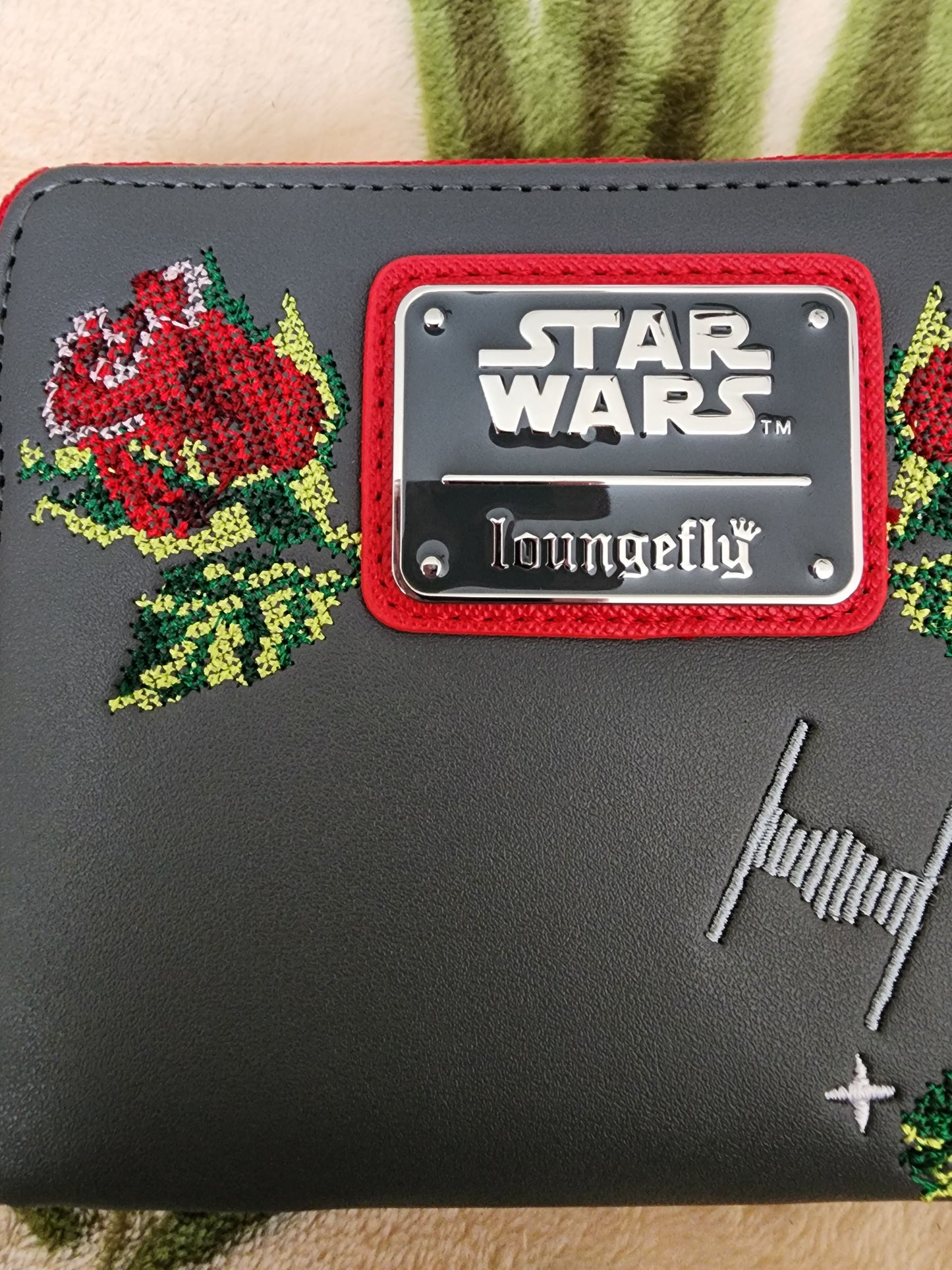 Loungefly Star Wars Death Star Floral Stitched Wallet