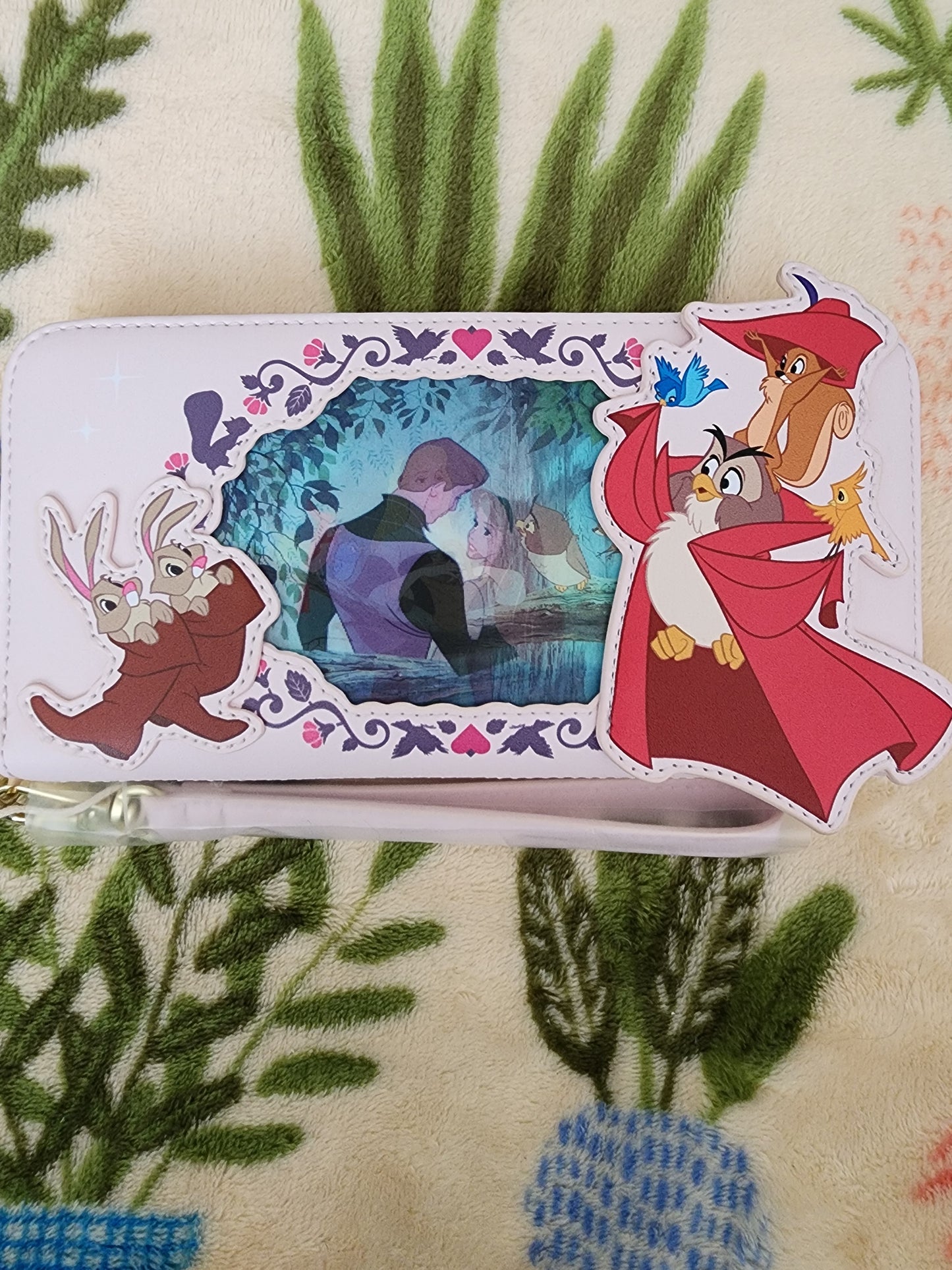 Loungefly Disney Sleeping Beauty 65th Anniversary Holographic Wallet/Wristlet