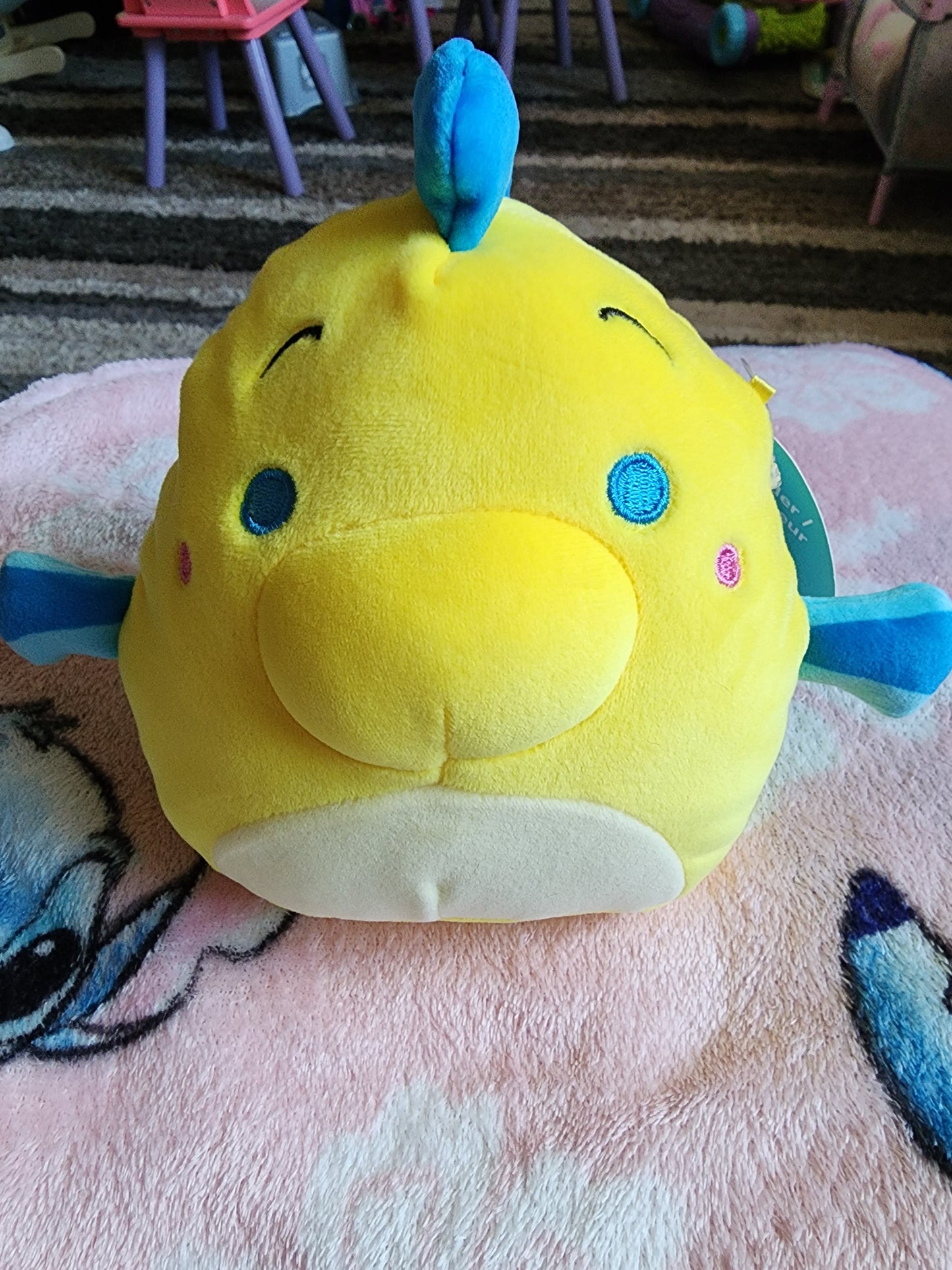 Squishmallows Disney Little Mermaid Flounder Plush